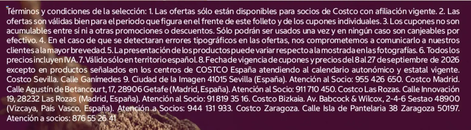 Costco catálogo Vinos │ válido desde el 08/09/2026 | Página: 12
