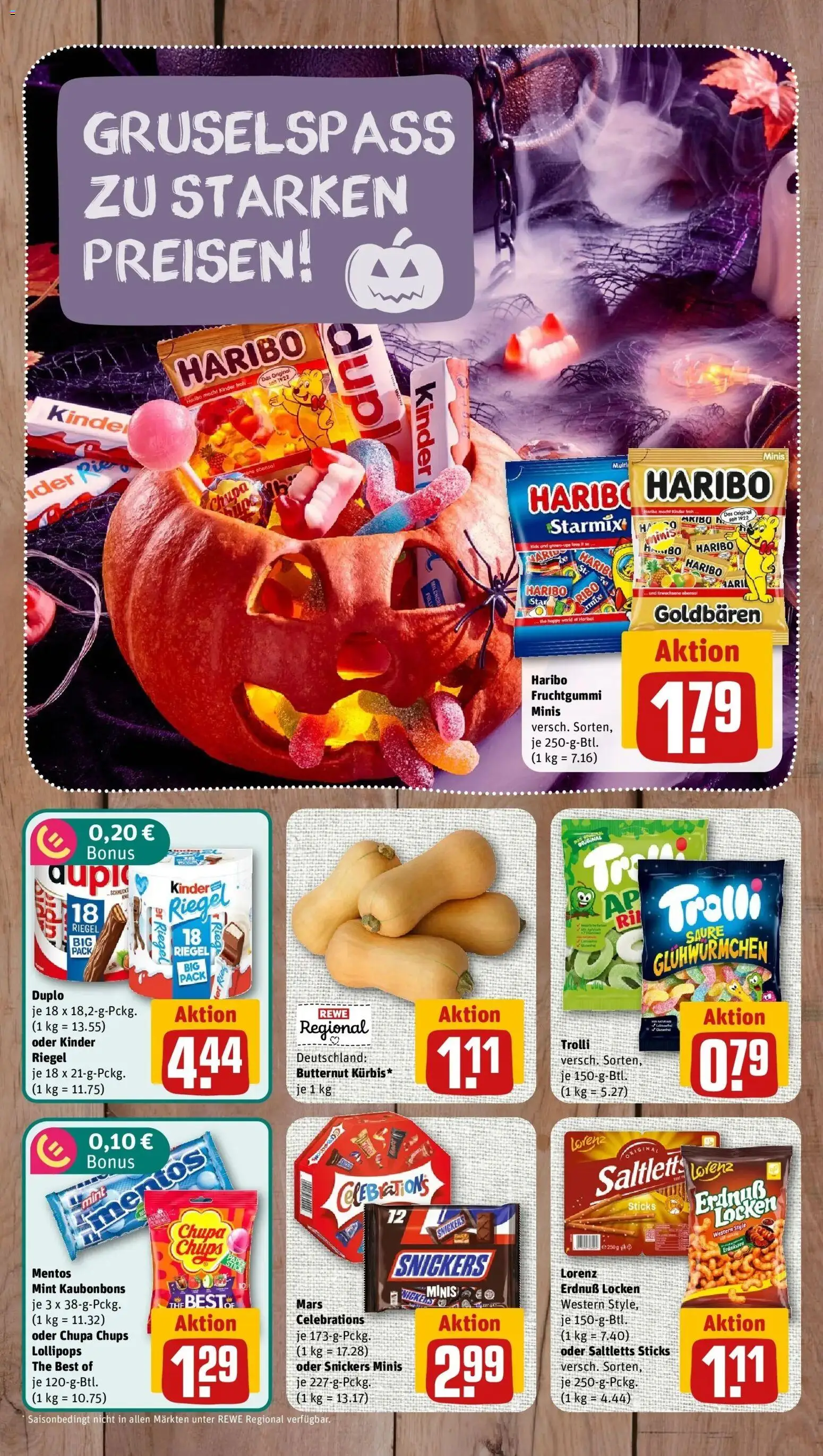 REWE Prospekt ab 26.10.2026 zum Blättern » Angebote | Seite: 2 | Produkte: Kinder riegel, Celebrations, Mars, Mochi