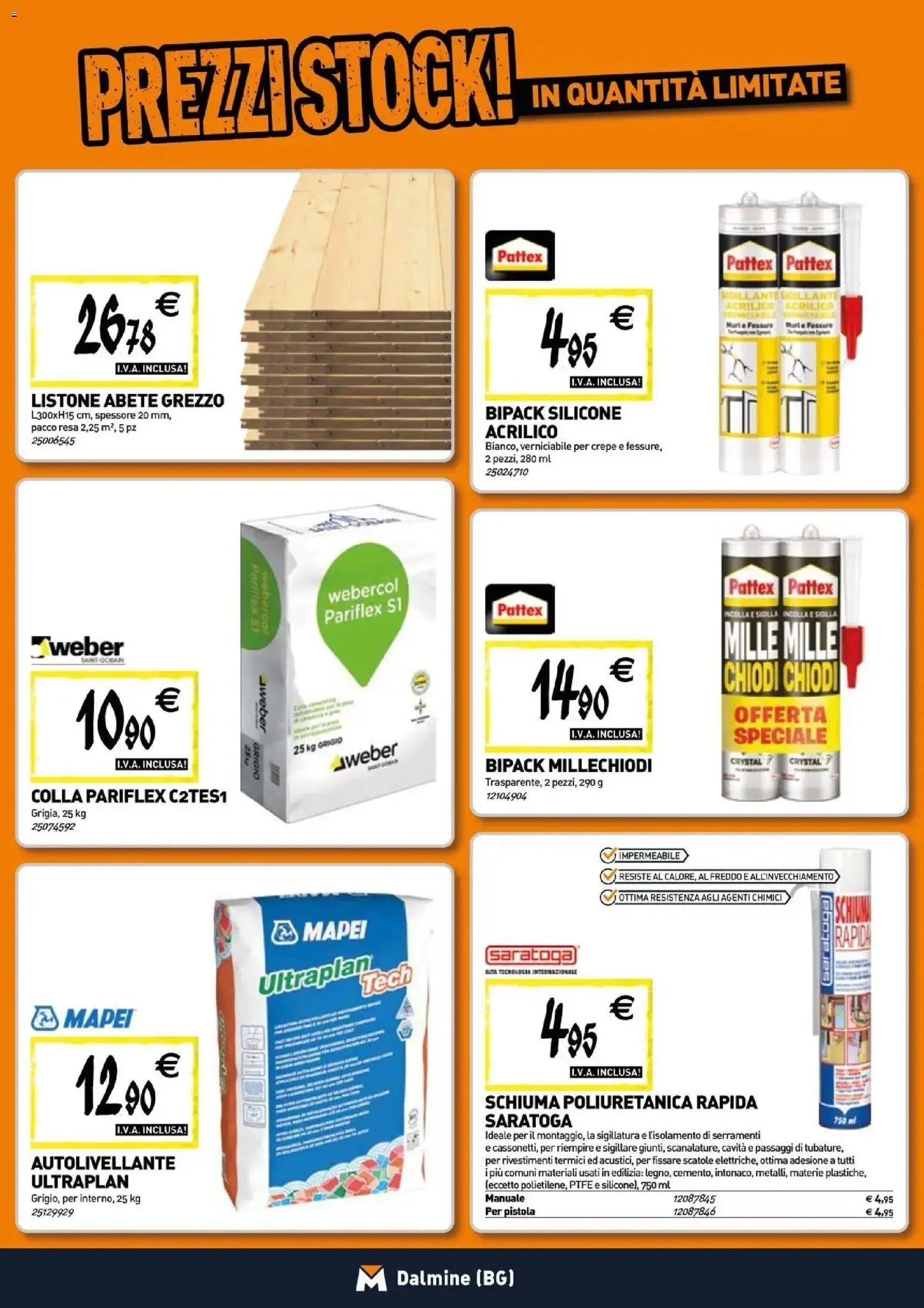 Volantino TECNOMAT del 27.05.2026 | Pagina: 12 | Prodotti: Colla, Chiodi, Silicone