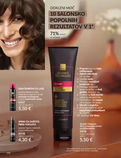 Avon katalog akcije – veljaven od 01.06.2026 | Stran: 148 | Izdelki: Suhi šampon za lase, Sampon, Krema