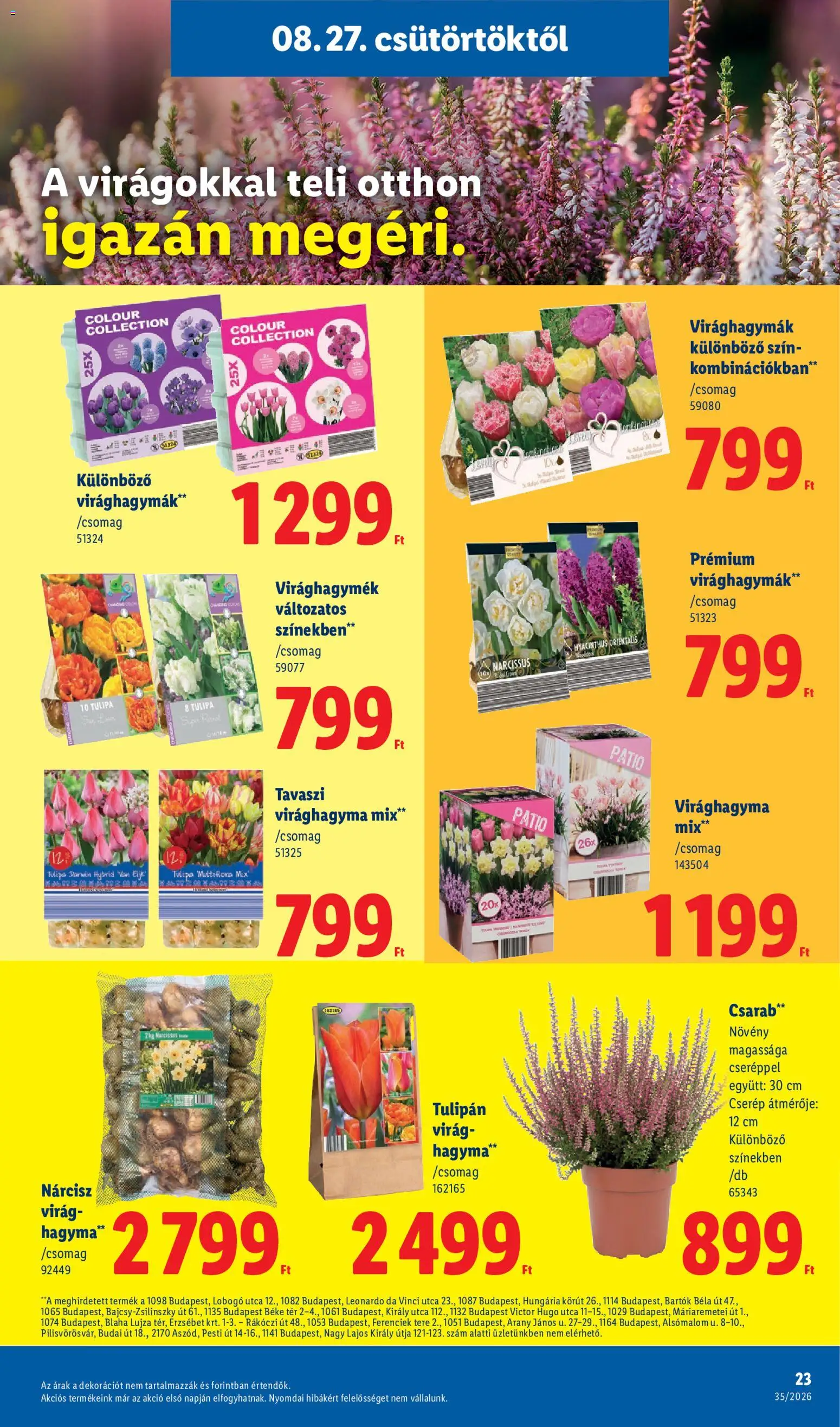 Lidl akciós ujság - amely érvényes a következő dátumtól: 2026.08.27. | Oldal: 23