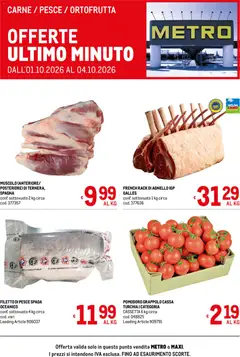 Anteprima del volantino Metro volantino Offerte freschissimi valido a partire dal 01/10/2026