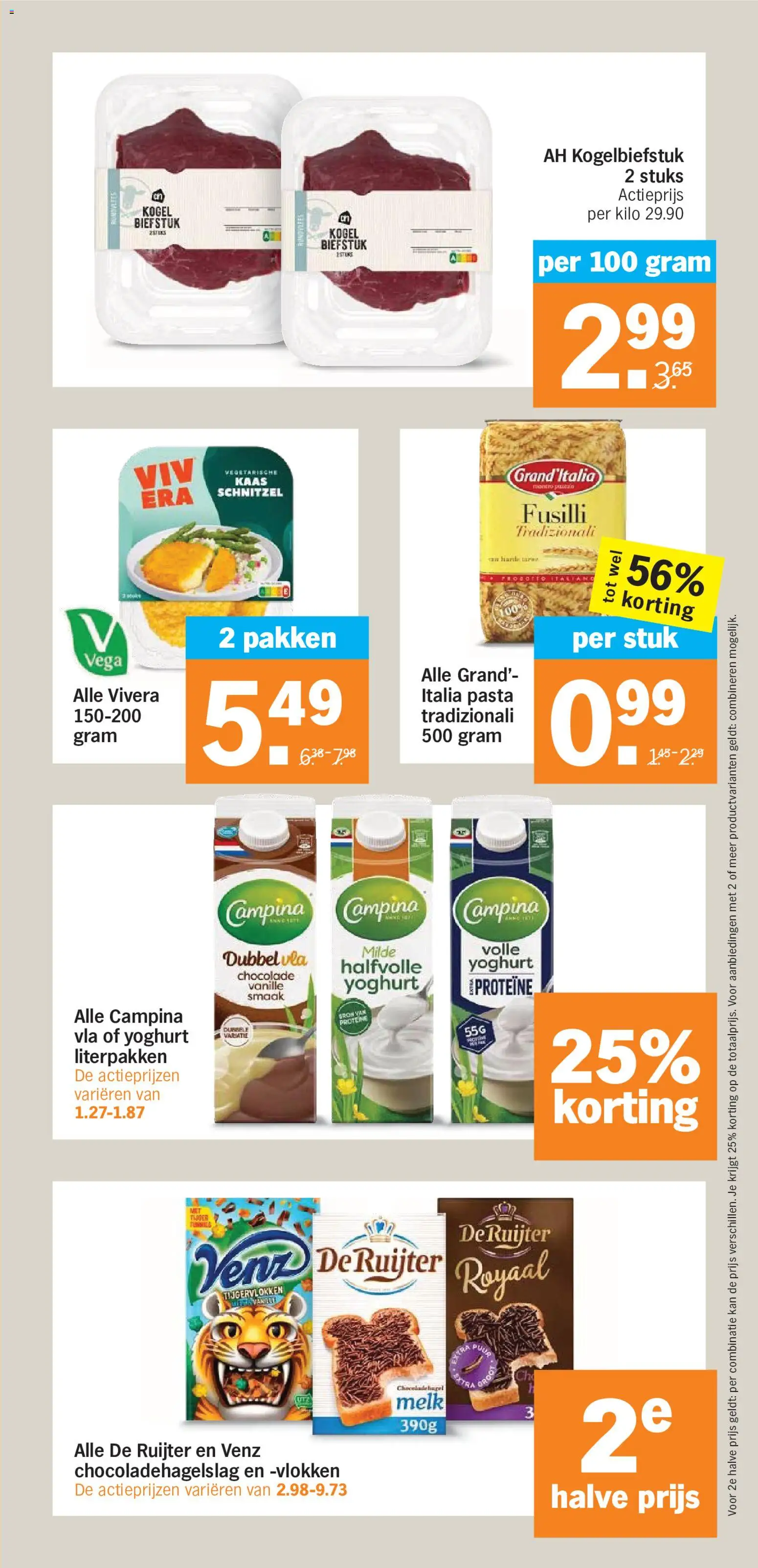 {H1} | Pagina: 22 | Producten: Melk, Pasta, Steak, Vlokken