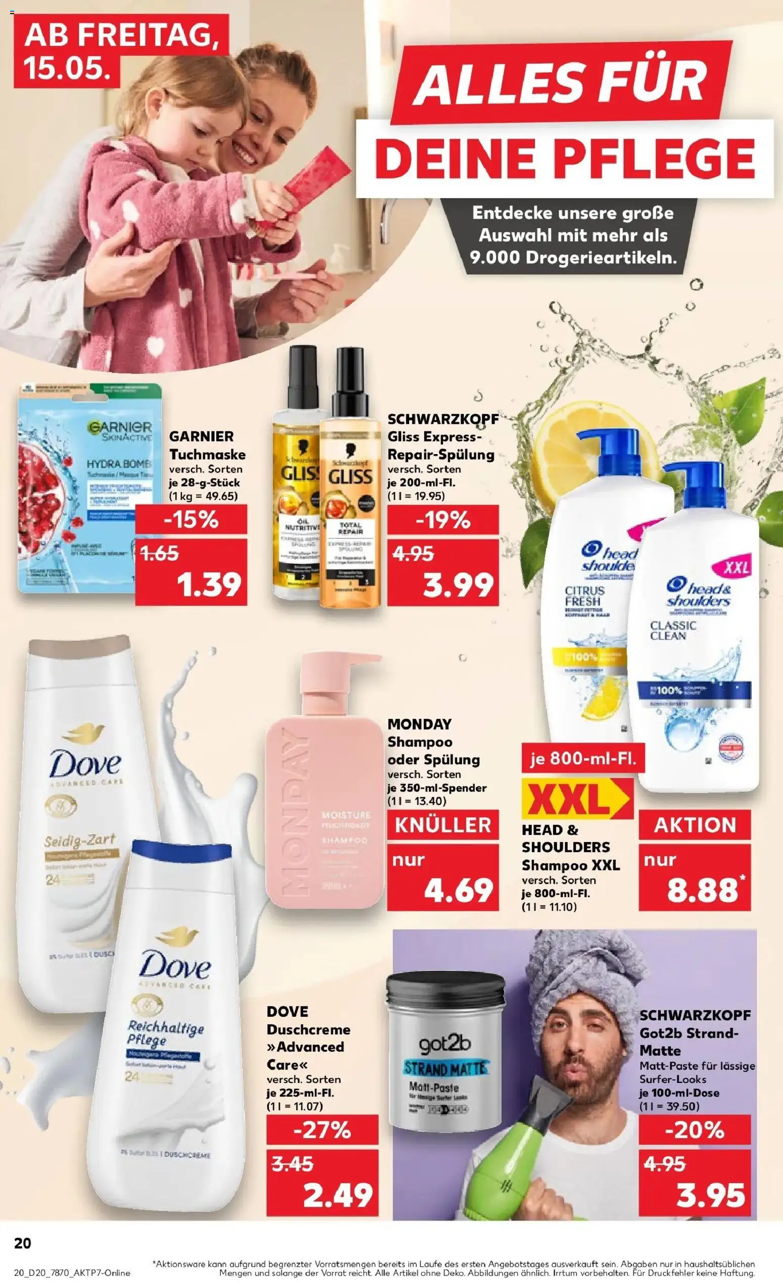 Kaufland Prospekt Memmingen	 – gültig ab 10.05.2026 | Seite: 27 | Produkte: Shampoo, Spülung, Duschcreme, Tuchmaske