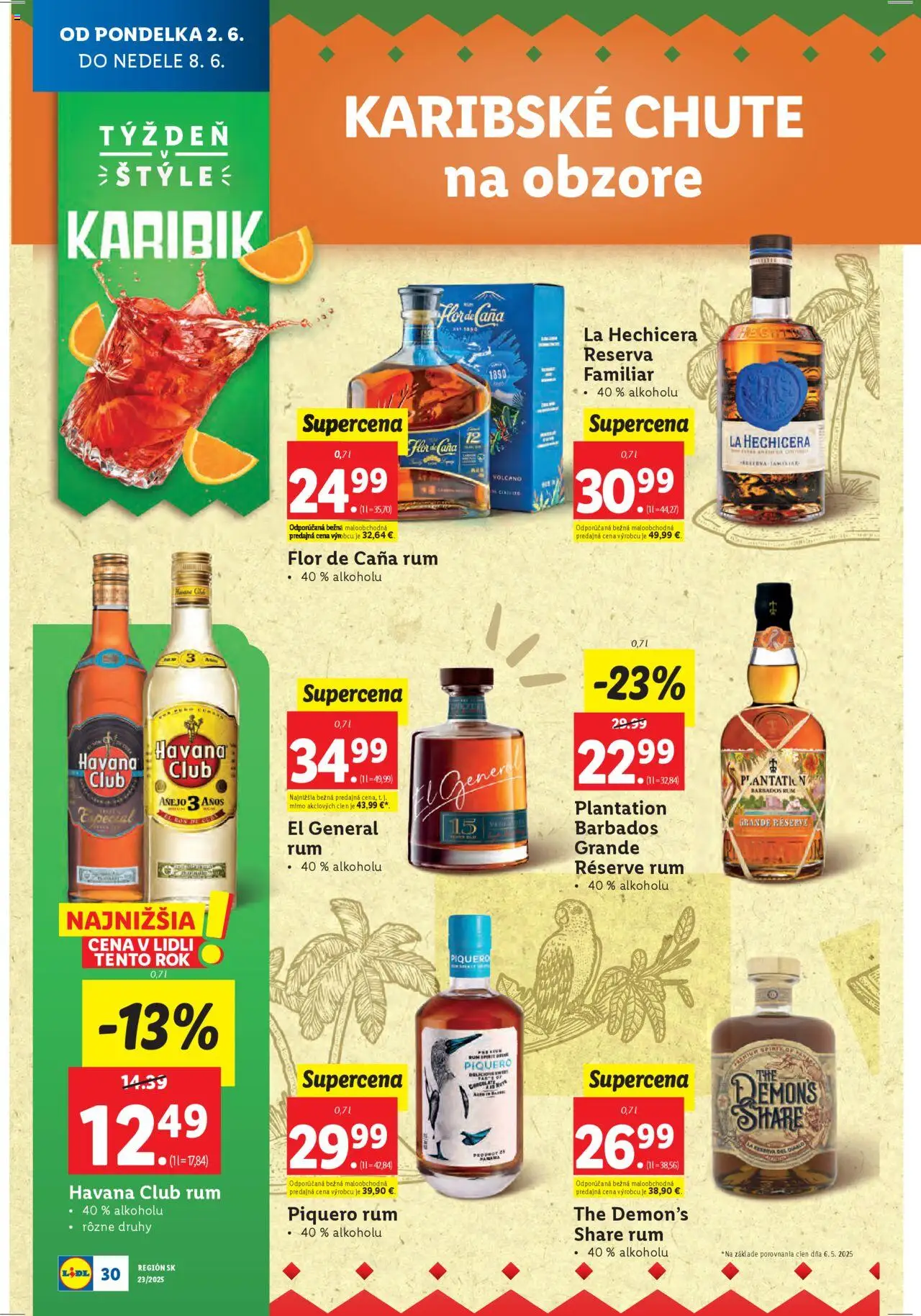 Nové Lidl akcie – leták je platný od 02.06.2025 | Strana: 36 | Produkty: Rum