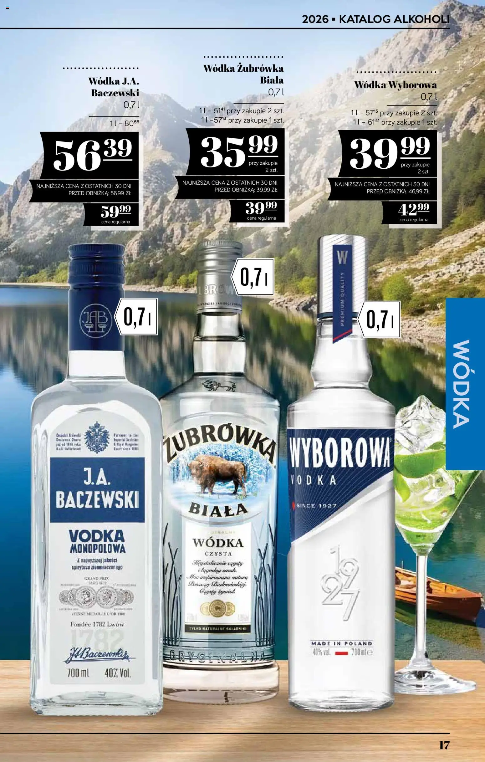 POLOmarket katalog - Alkoholi od 16.07.2026 | Strona: 17 | Produkty: Żubrówka, Vodka, Wódka