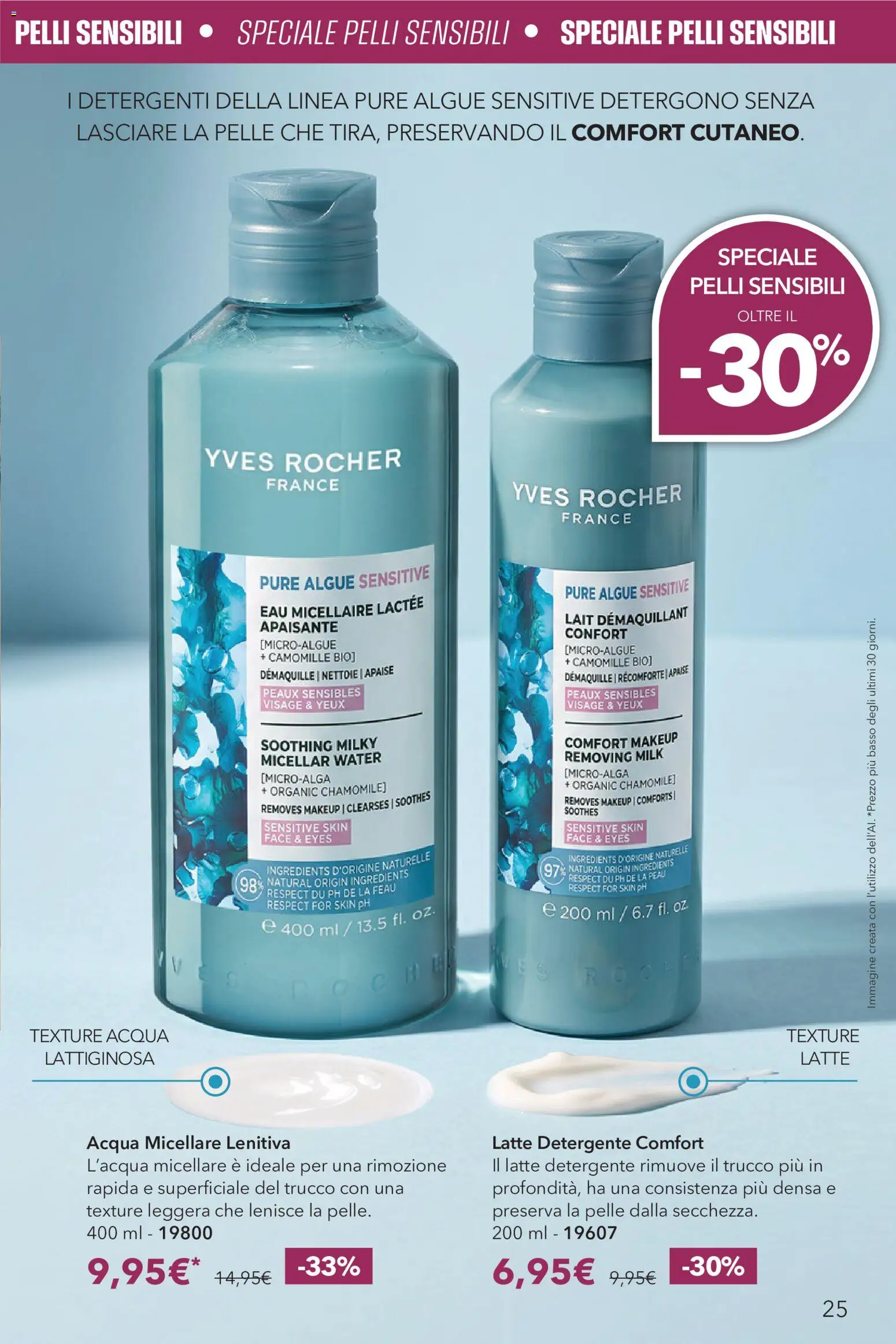 Volantino Yves Rocher del 20/10/2026 | Pagina: 25 | Prodotti: Acqua micellare, Acqua, Basso, Trucco