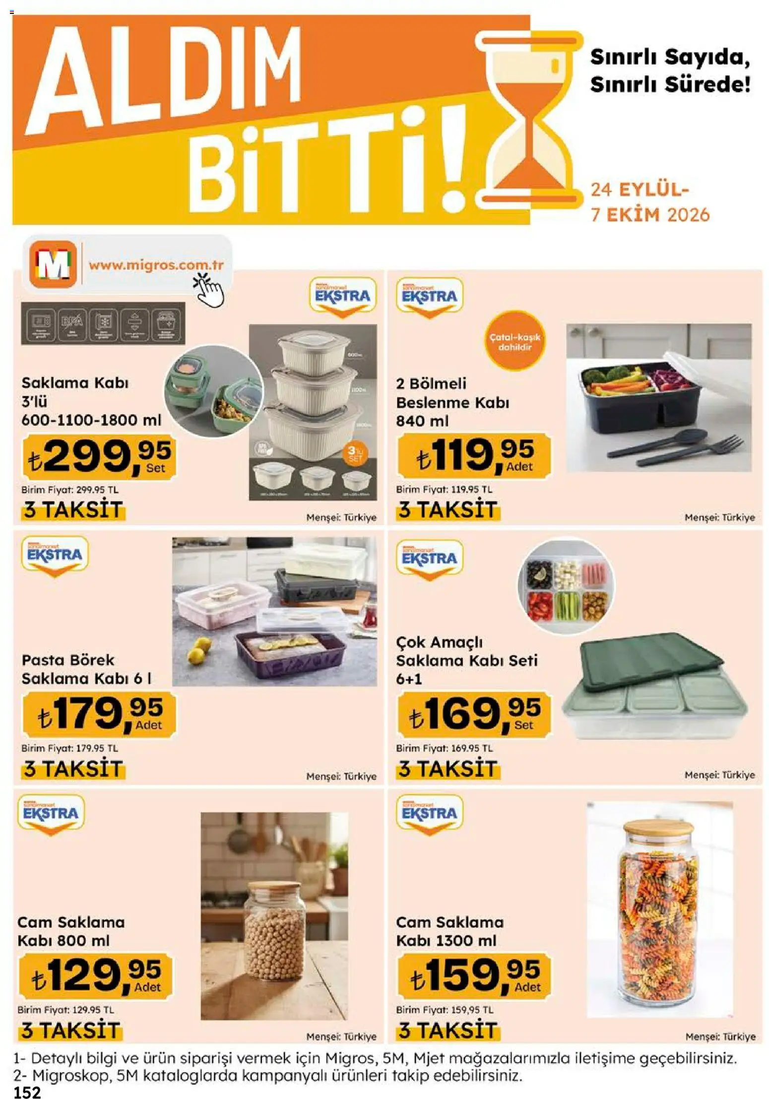 Migros Katalog - 5M Migroskop Dijital - 05 Ekim 2026 tarihinden itibaren geçerlidir | Sayfa: 152