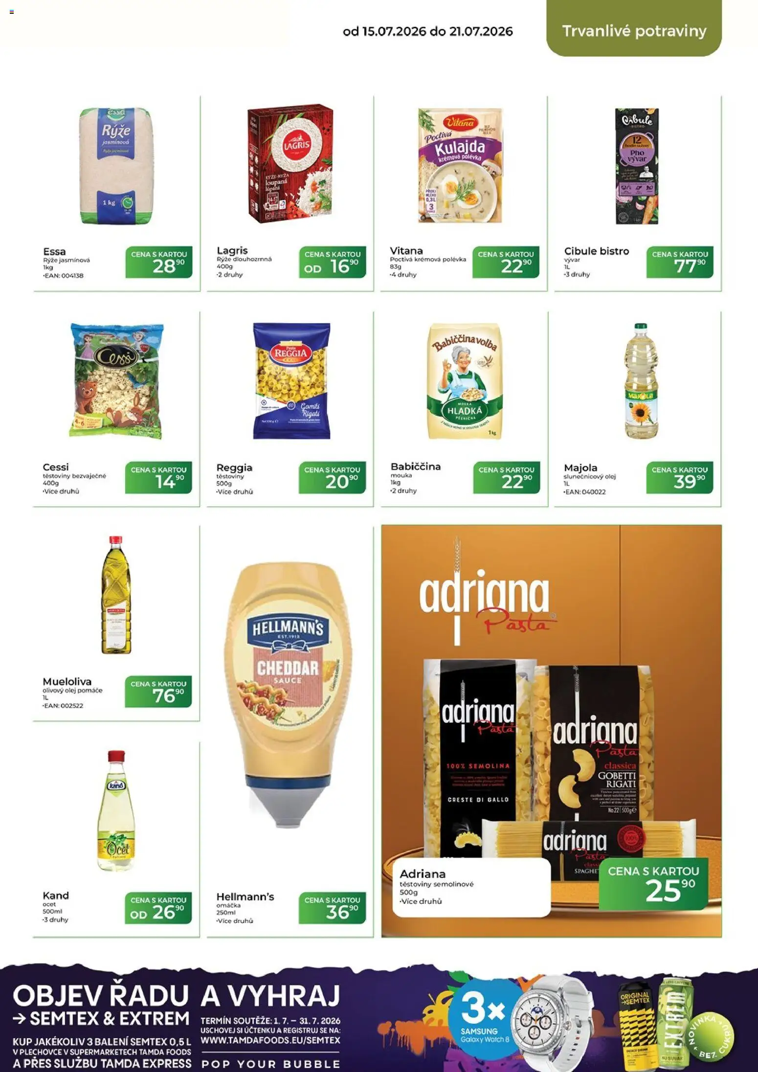 Tamda Foods leták od 15.07.2026 | Strana: 39 | Produkty: Ocet, Rýže, Hellmann's, Mouka