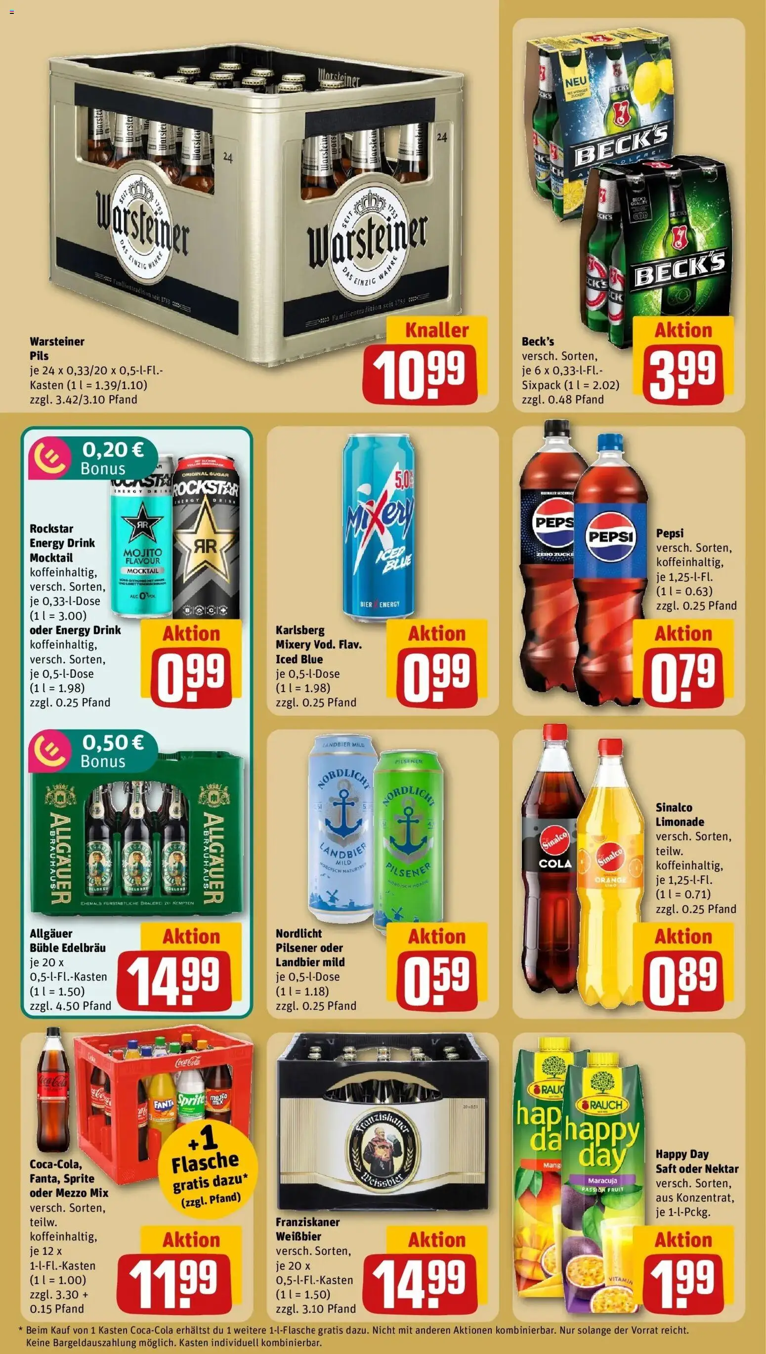 REWE Prospekt ab 12.10.2026 zum Blättern » Angebote | Seite: 22 | Produkte: Sinalco, Mezzo mix, Cola, Warsteiner