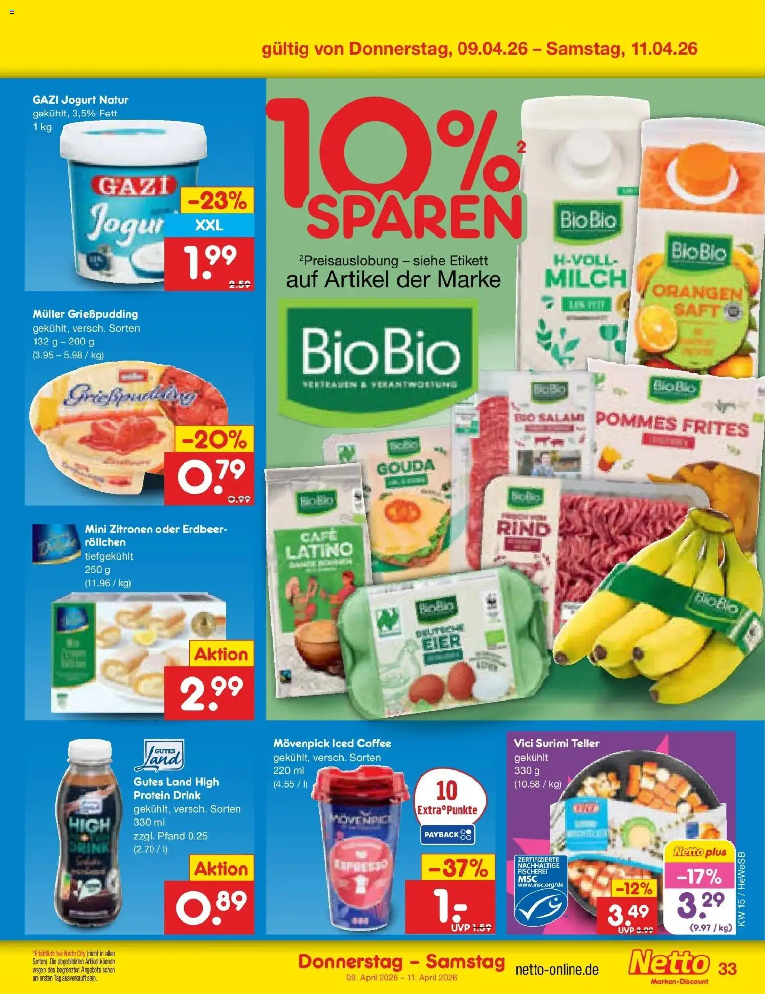Netto Marken-Discount Prospekt Hamburg	 – gültig ab 07.04.2026 | Seite: 43 | Produkte: Milch, Eier, Orangen, Zitronen