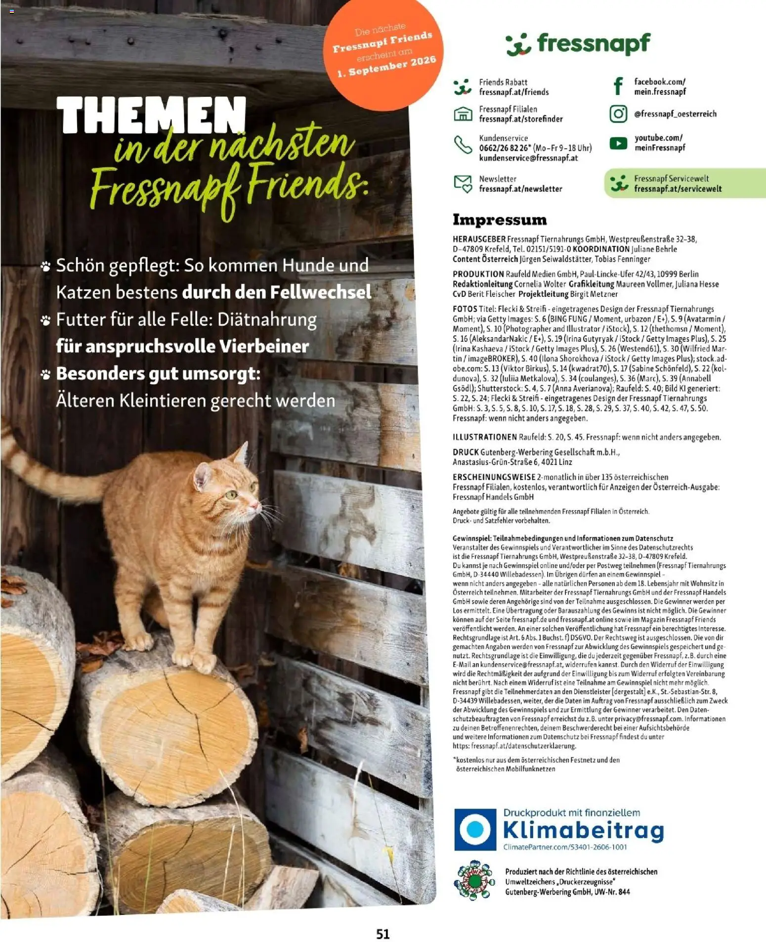 Fressnapf Friends 07,08/26 gültig ab 01.07.2026 | Seite: 51 | Produkte: Uhr