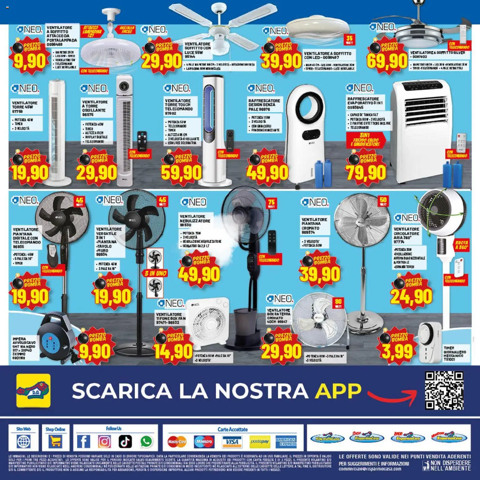 Volantino RisparmioCasa del 27/06/2026 | Pagina: 24 | Prodotti: Ventilatore, Nebulizzatore, Fan, Terra