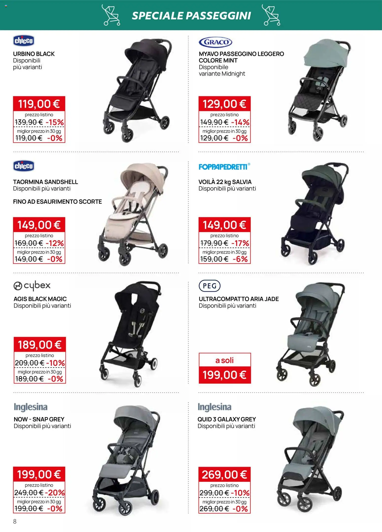 Volantino Prenatal del 17.06.2026 | Pagina: 8 | Prodotti: Passeggino