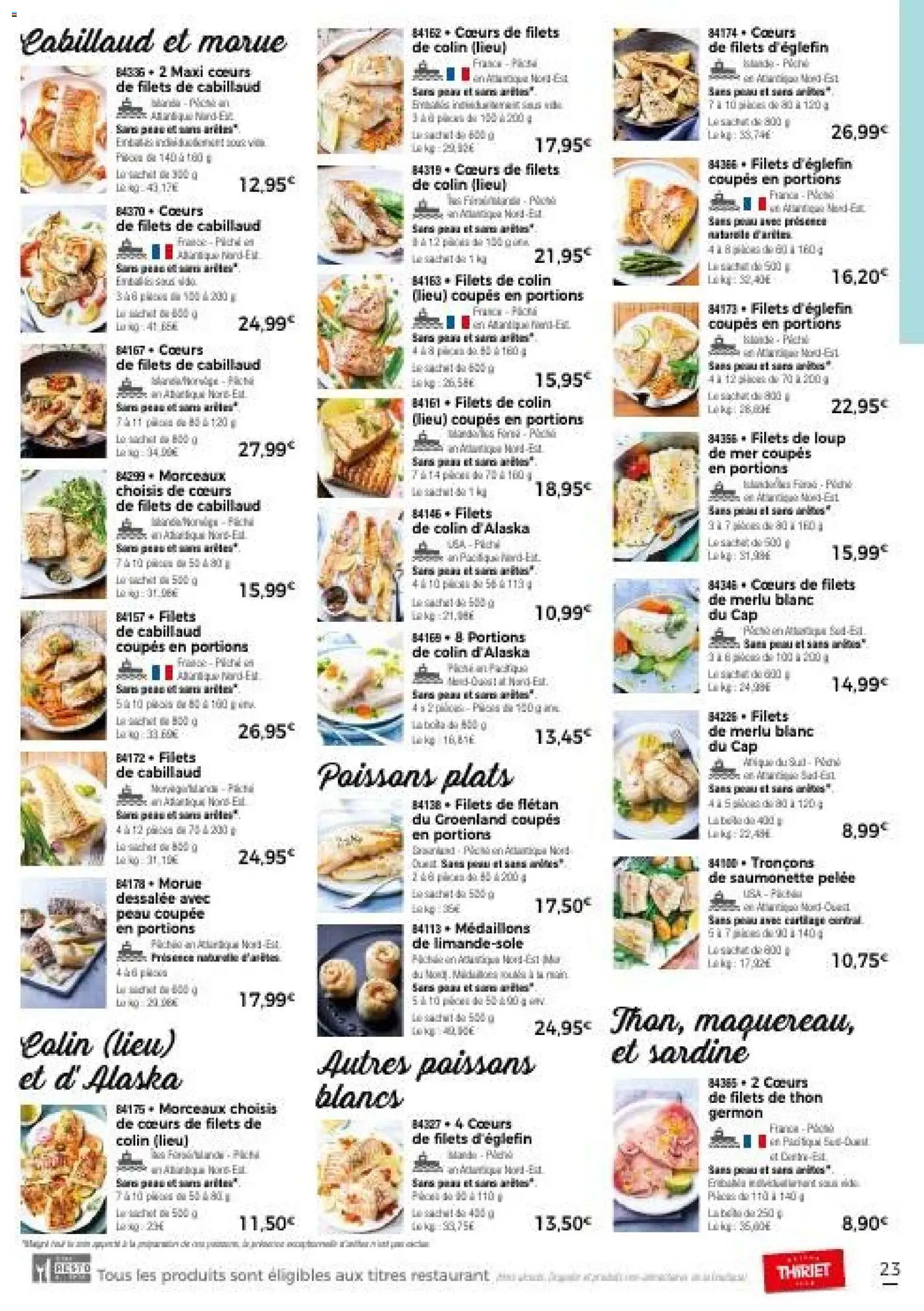 {H1} | Page: 29 | Produits: Sardine, Thon, Morue