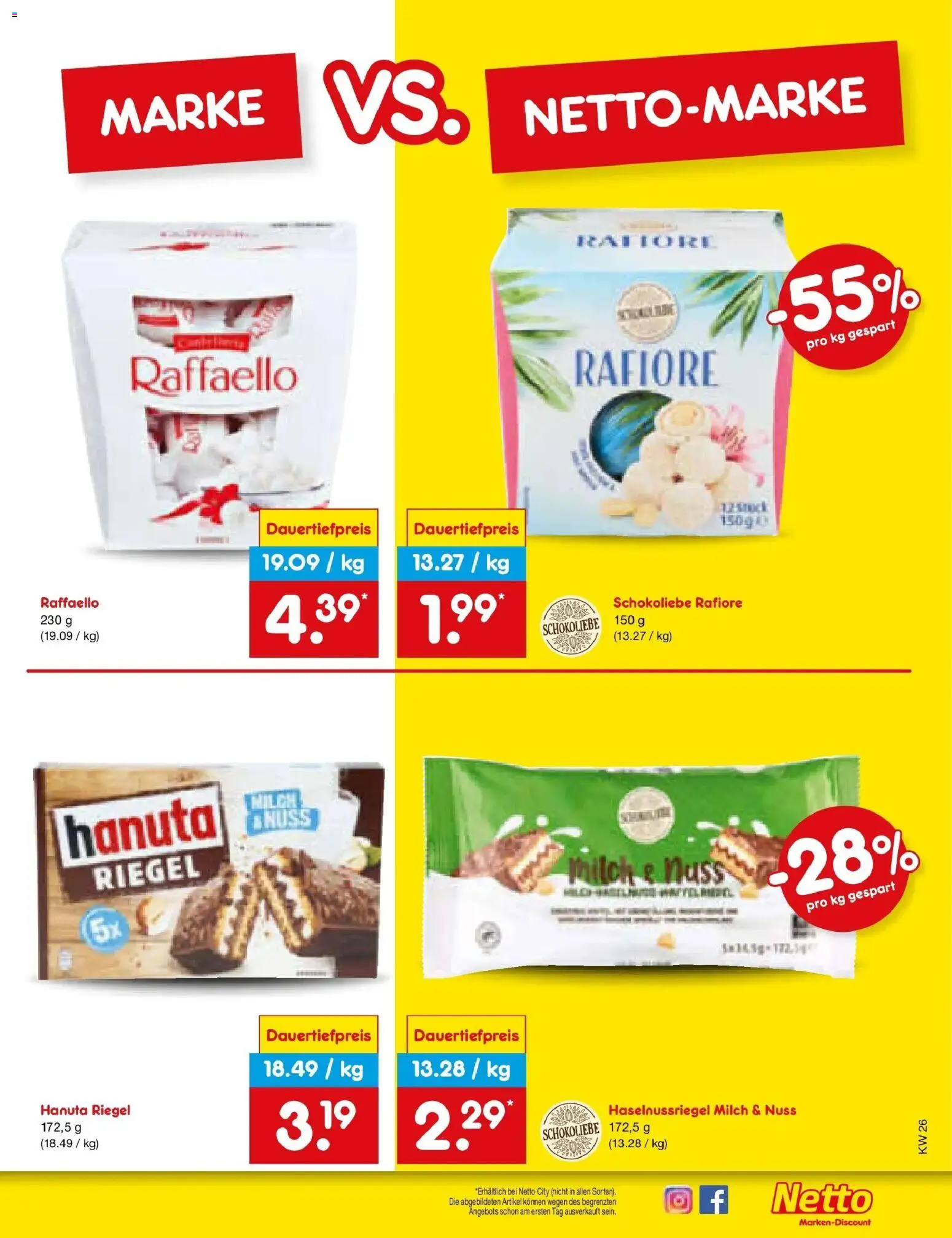 Netto Marken-Discount Prospekt Oberhaid – gültig ab 21.06.2026 | Seite: 25 | Produkte: Raffaello, Milch