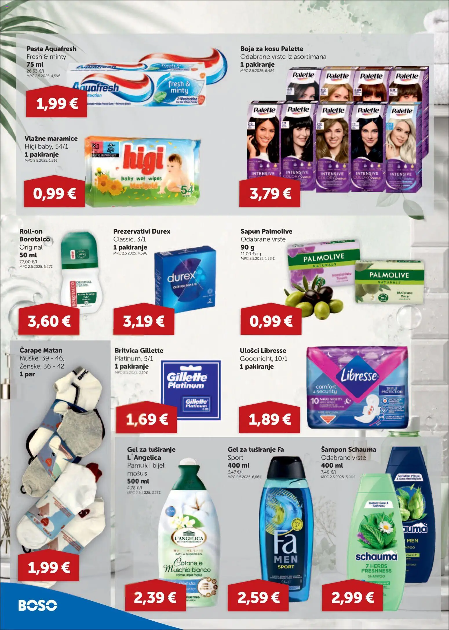 Boso katalog | vrijedi od 10.09.2026 | Stranica: 12 | Proizvodi: Boja za kosu, Maramice, Pasta, Borotalco