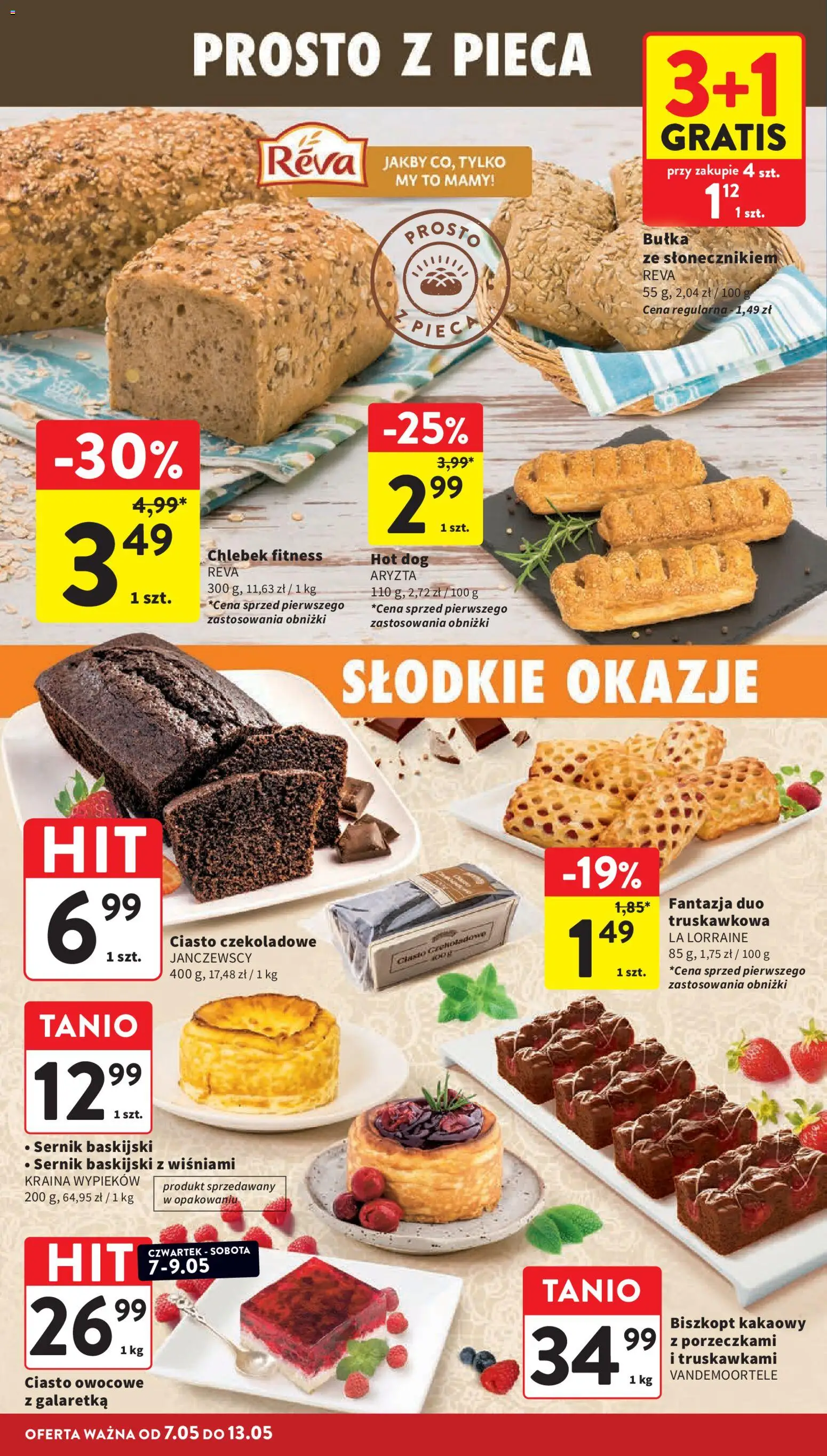 Intermarche gazetka od 07.05.2026 | Strona: 20 | Produkty: Galaretka, Ciasto, Bułka, Ciasto czekoladowe