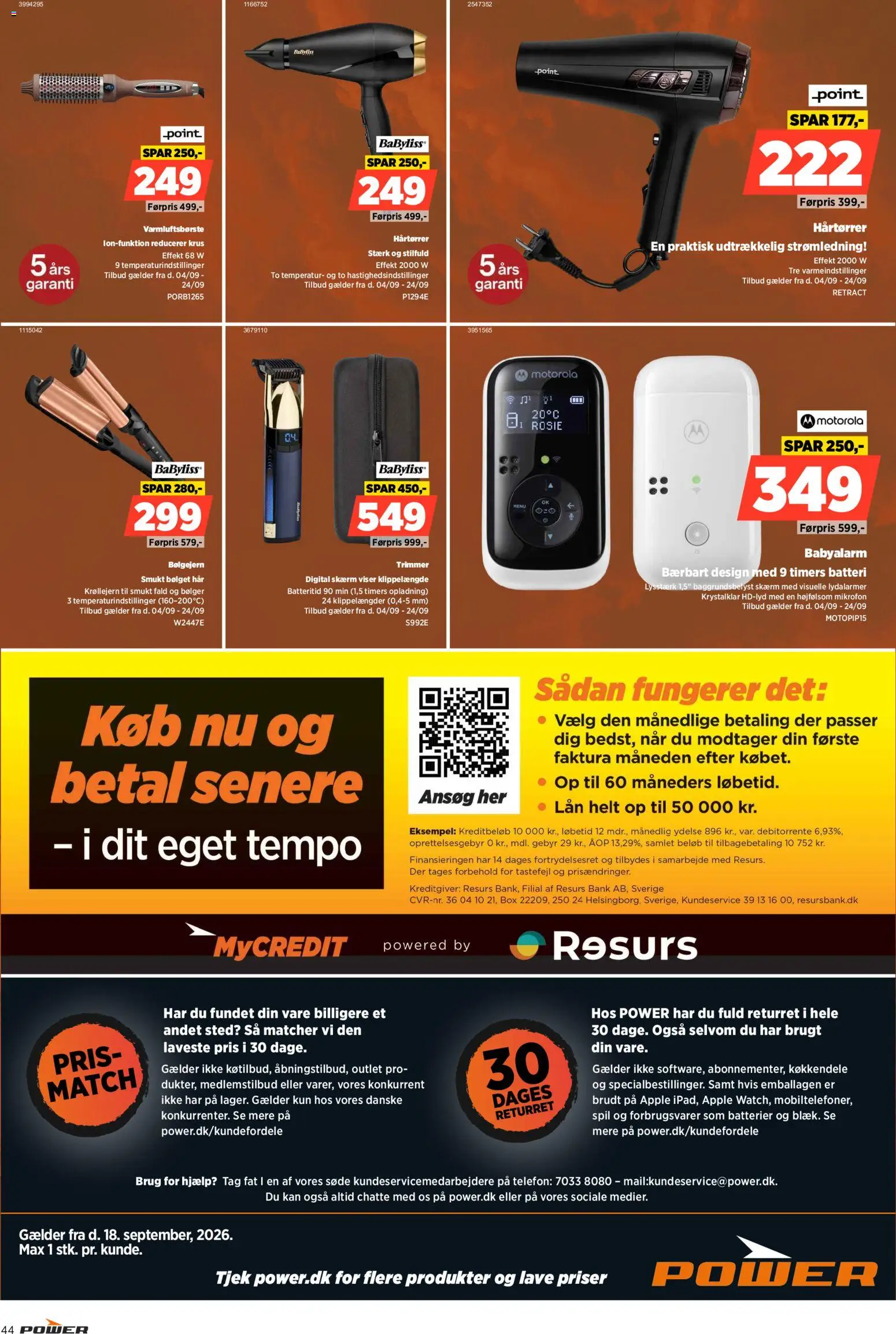 Power tilbudsavis – gyldig fra 18/09/2026 | Side: 44