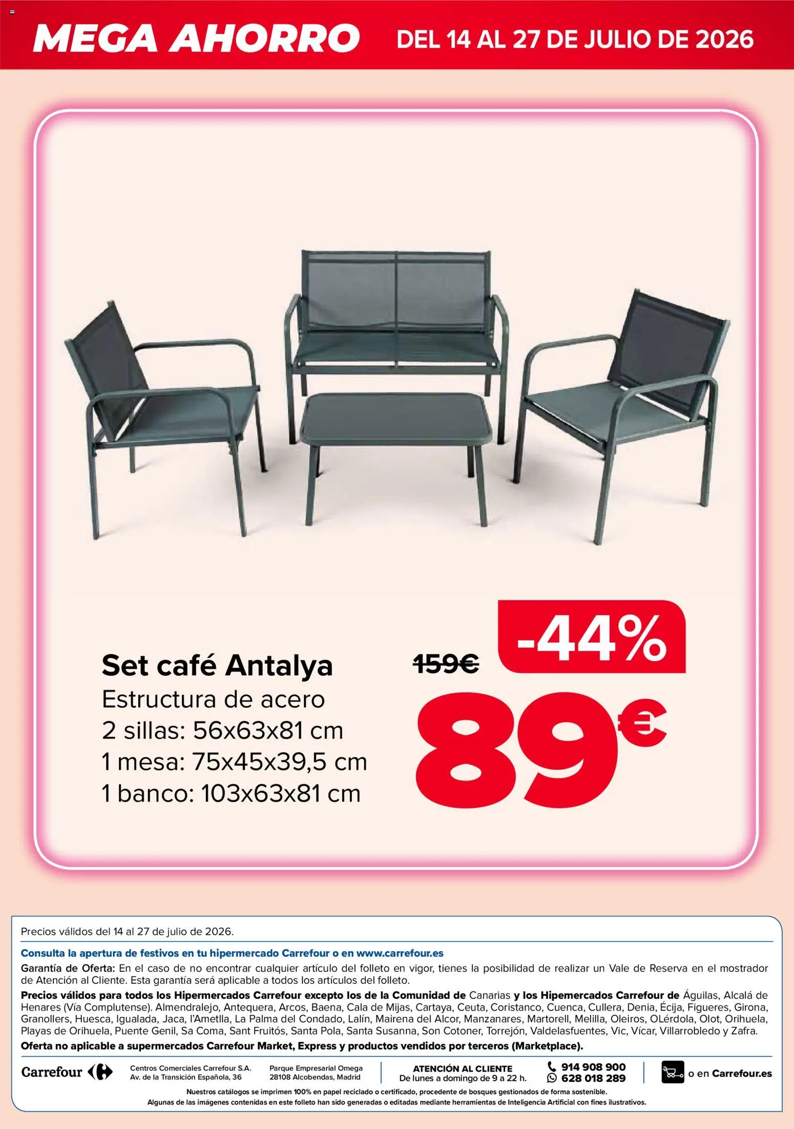 Carrefour Mega Ahorro │ válido desde el 14/07/2026 | Página: 14 | Productos: Café, Mesa