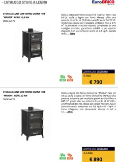 Anteprima del volantino Eurobrico Stufe a Legna catalogo valido a partire dal 23.07.2025 | Pagina: 40 | Prodotti: Stufa a legna, Stufa, Forno, Il forno