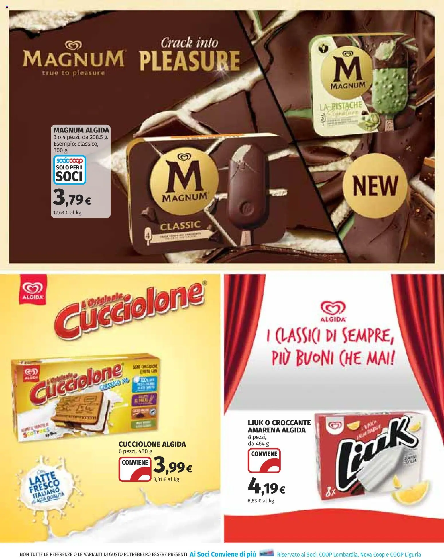 Volantino COOP del 20/08/2026 | Pagina: 10 | Prodotti: Magnum, Latte, Amarena