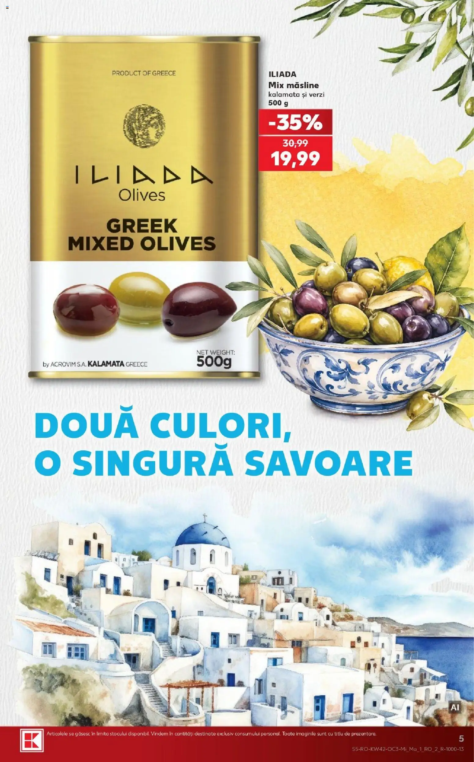 Noul catalog Kaufland – valabil de la 14.10.2026 | Pagină: 5 | Produse: Măsline