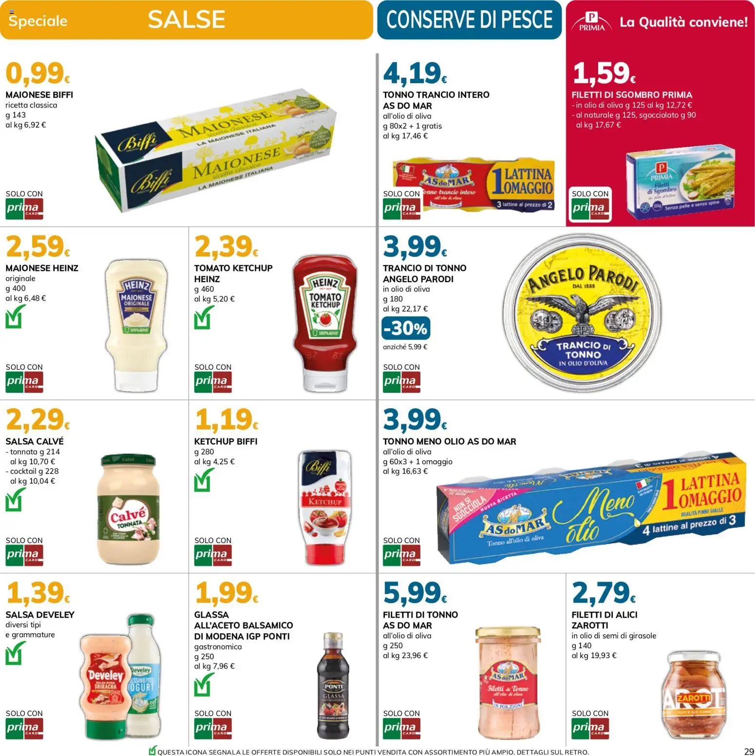 Volantino Basko del 19.05.2026 | Pagina: 29 | Prodotti: Maionese, Tonno, Olio di semi di girasole, Alici