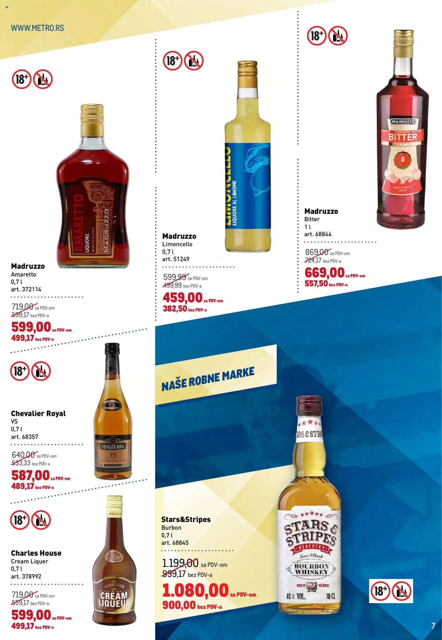Metro katalog - važi od 03.09.2026 | Strana: 7 | Proizvode: Burbon, Amaretto