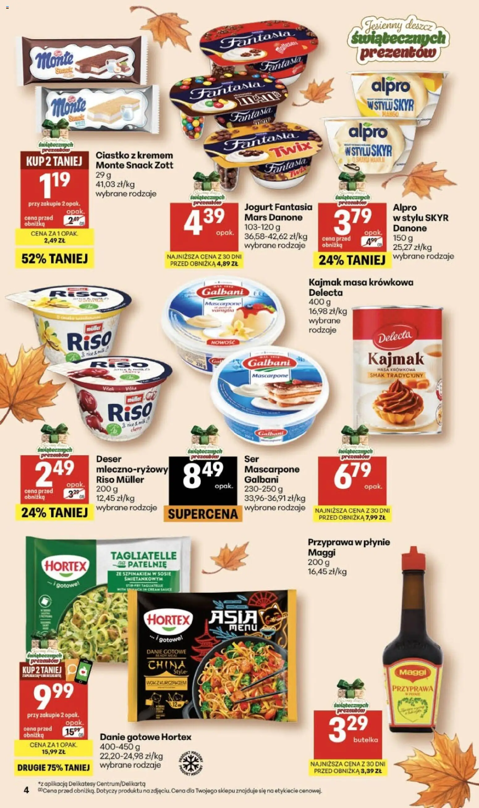 Delikatesy Centrum gazetka - Sklepy Własne od 05.11.2026 | Strona: 4 | Produkty: Alpro, Deser, Delikatesy, Skyr