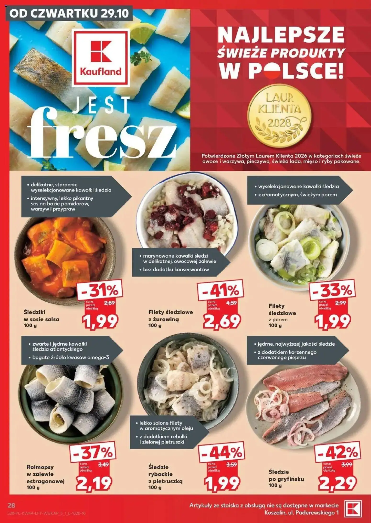 Kaufland aktualna gazetka od 29.10.2026 - od jutra PDF | Strona: 28 | Produkty: Pietruszka, Mięso, Żurawina, Sos