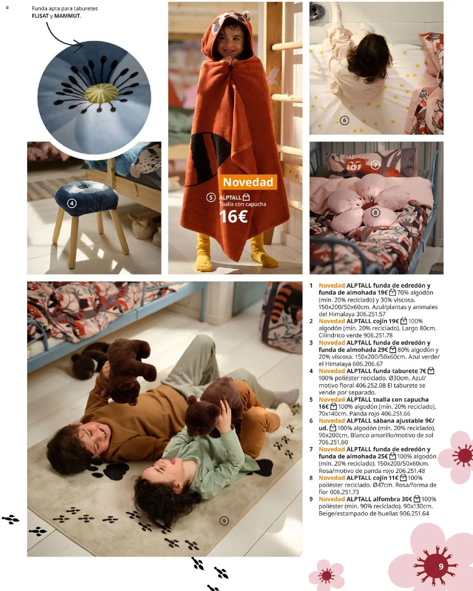 IKEA - Colección Alptall │ válido desde el 06/10/2026 | Página: 9 | Productos: Edredón, Sábana ajustable, Funda, Algodón