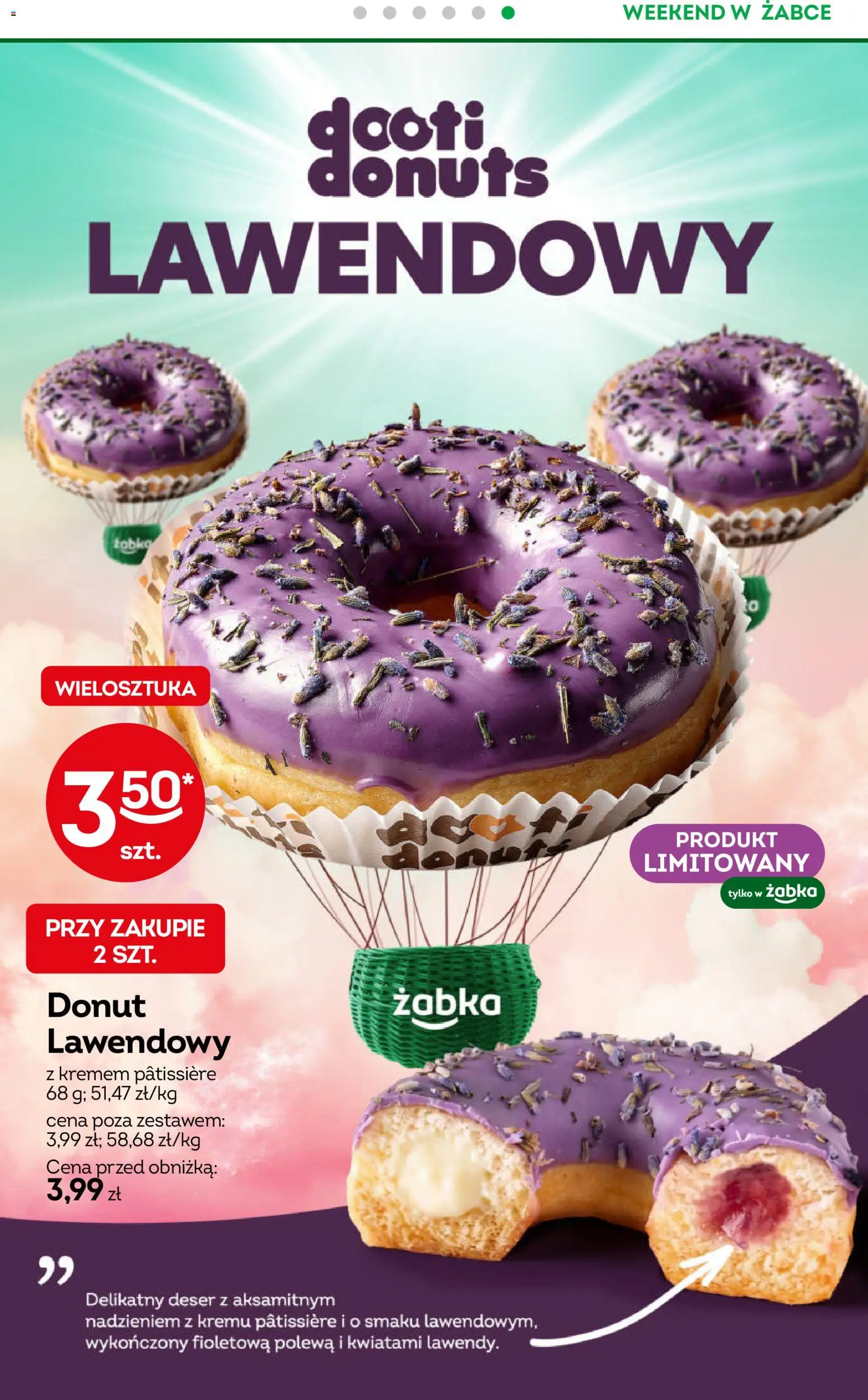 Żabka gazetka - Weekendowe promocje od 31.07.2026 | Strona: 7 | Produkty: Donut