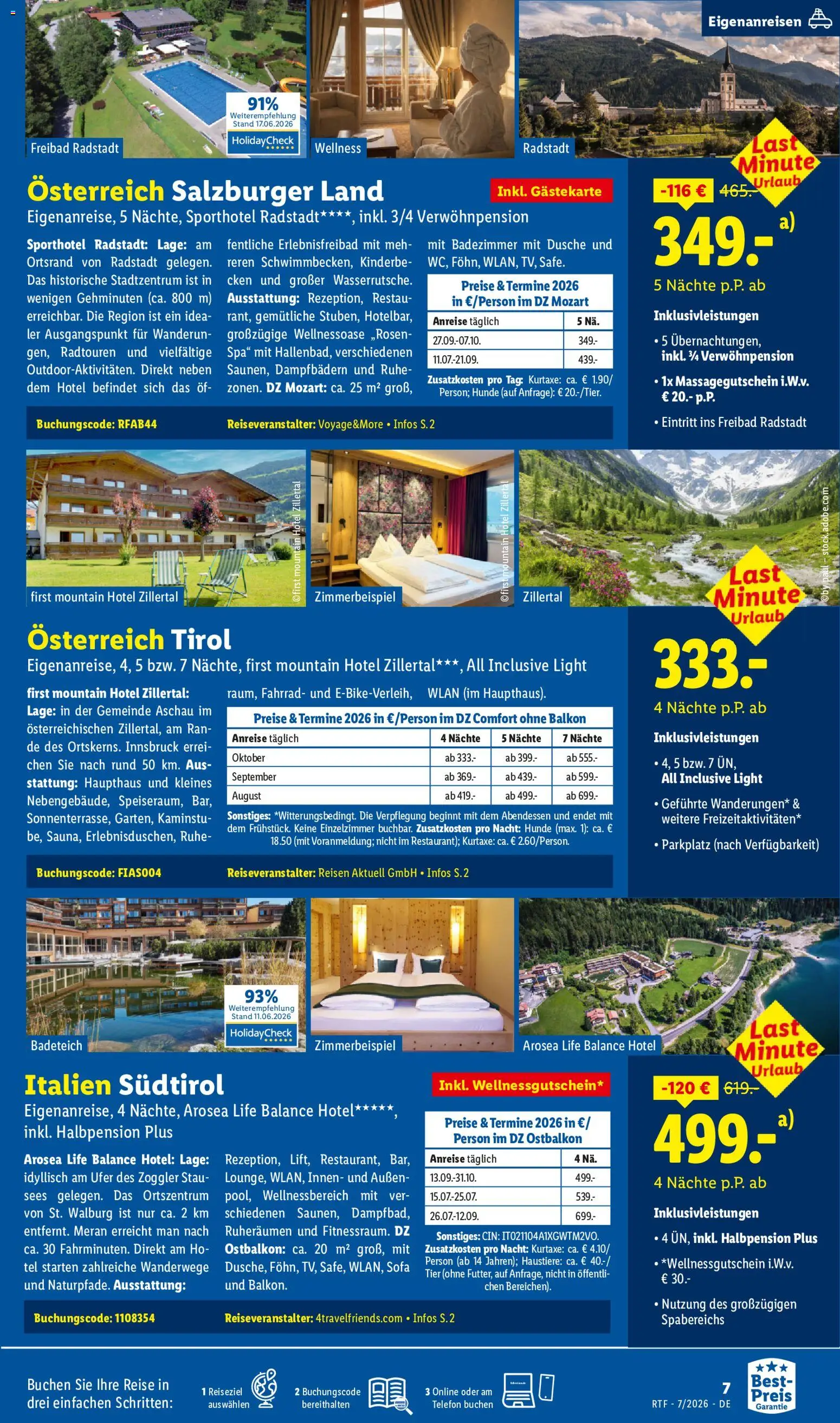 Lidl Reisen Prospekt – gültig ab 15.07.2026 | Seite: 7 | Produkte: Sofa, Dusche, Telefon