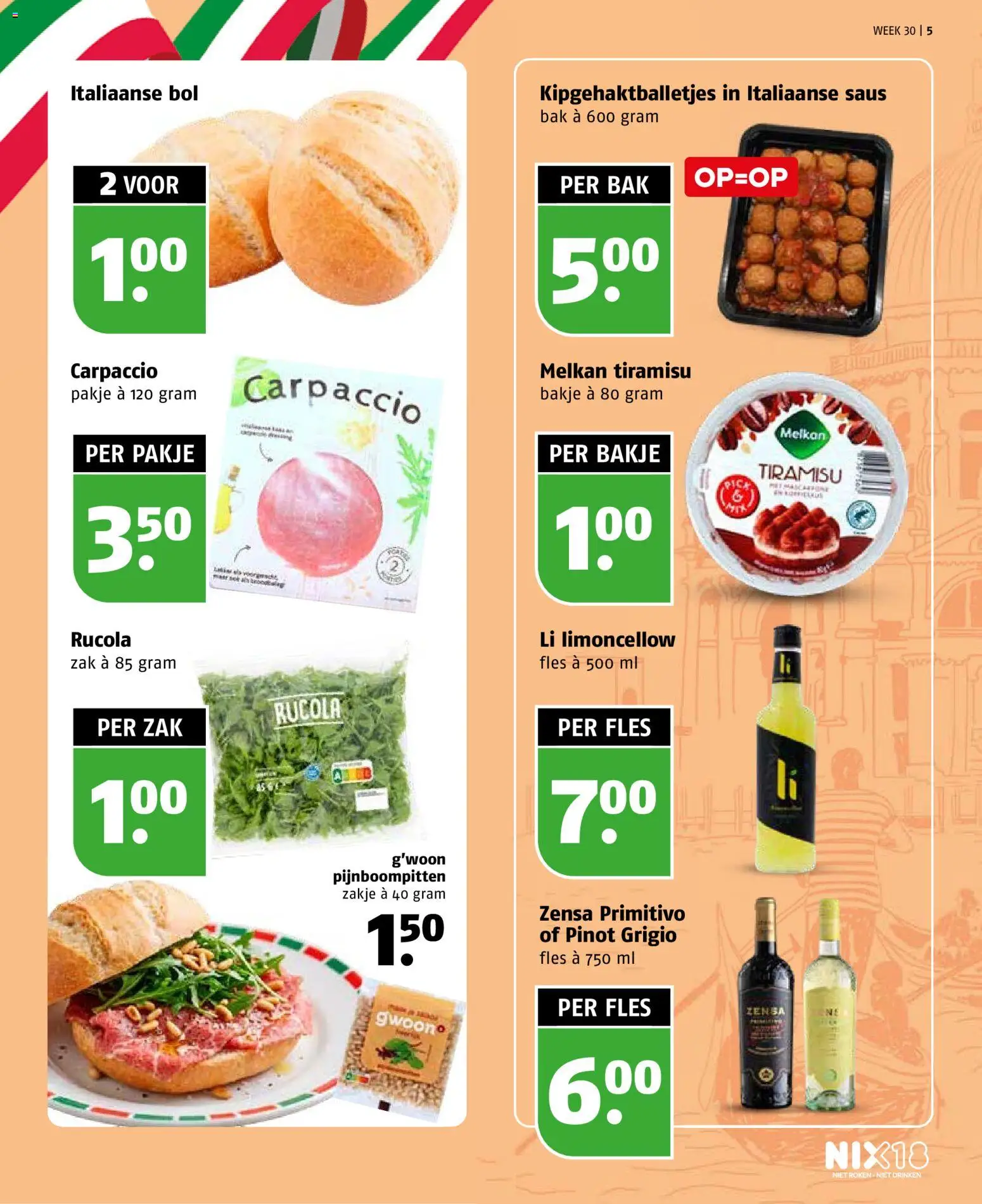 {H1} | Pagina: 5 | Producten: Fles, Zak, Saus, Bol