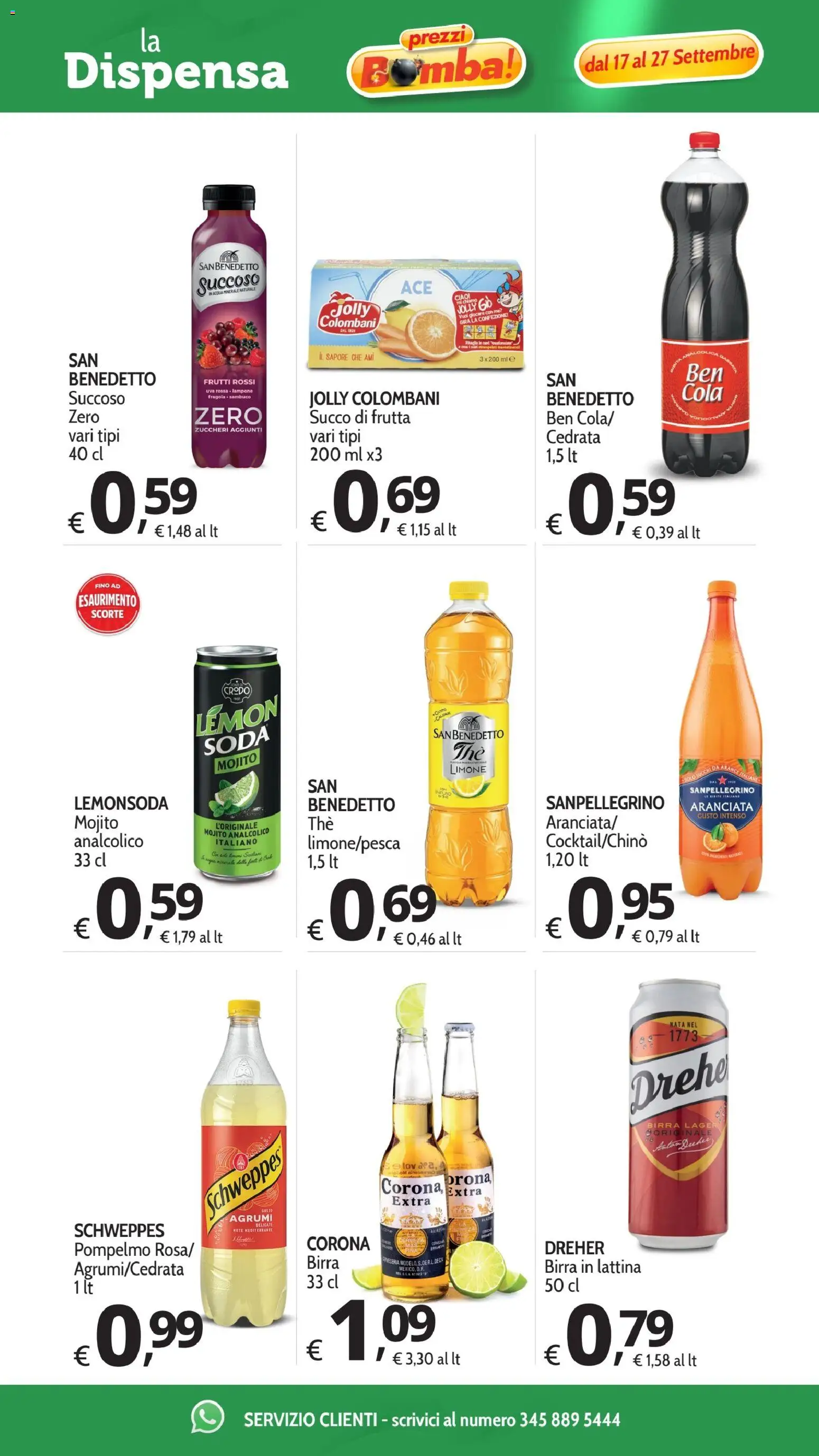 Volantino Primo Prezzo del 17/09/2026 | Pagina: 11 | Prodotti: Arance, Agrumi, Lampone, Cedrata