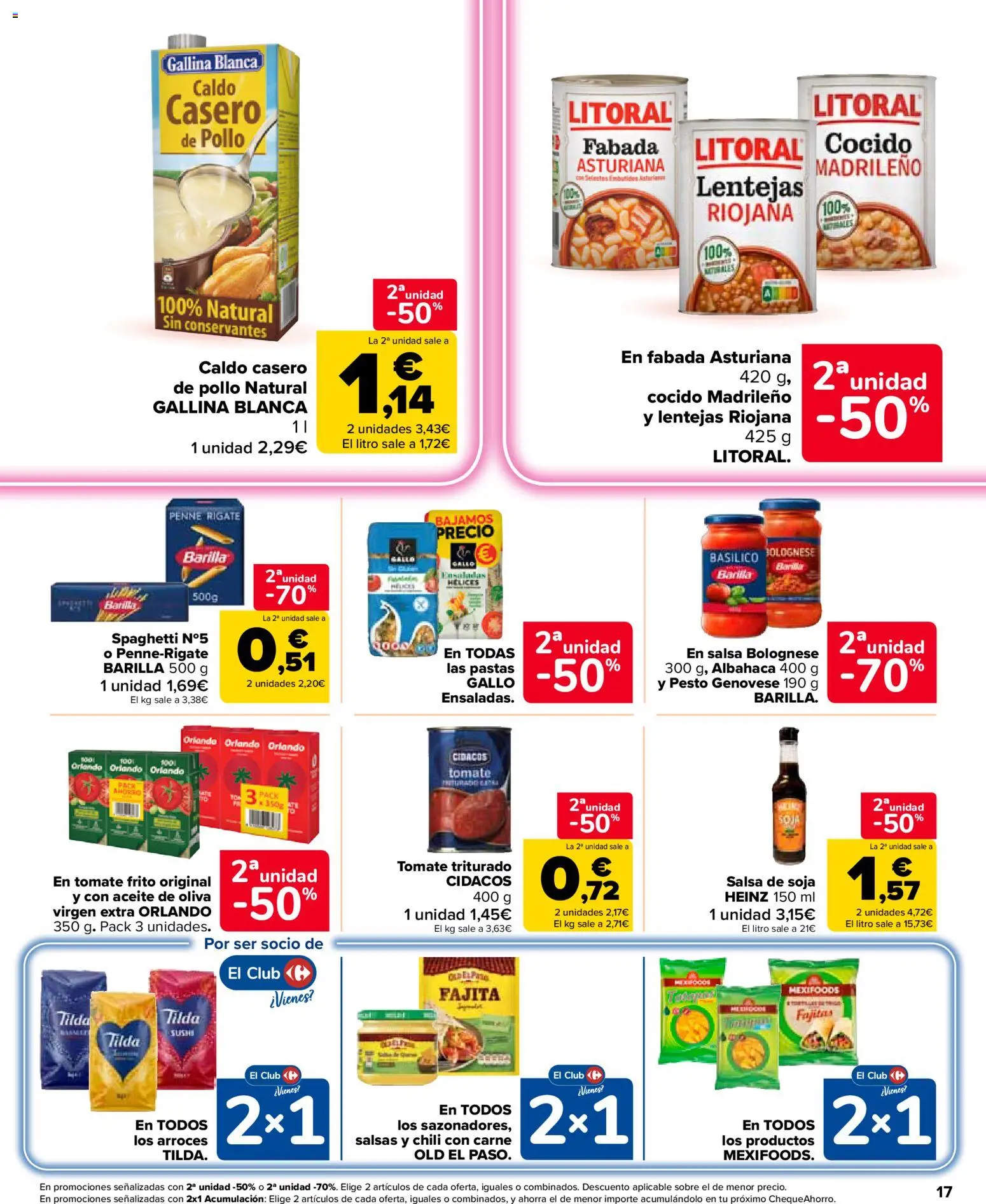 Carrefour Market folleto │ válido desde el 10/09/2026 | Página: 17 | Productos: Barilla, Aceite de oliva, Lentejas, Pollo