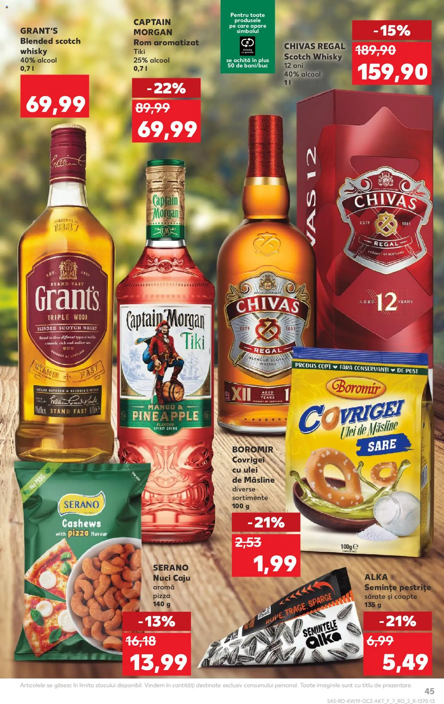 Noul catalog Kaufland – valabil de la 06.05.2026 | Pagină: 45 | Produse: Semințe, Rom, Sare, Mango