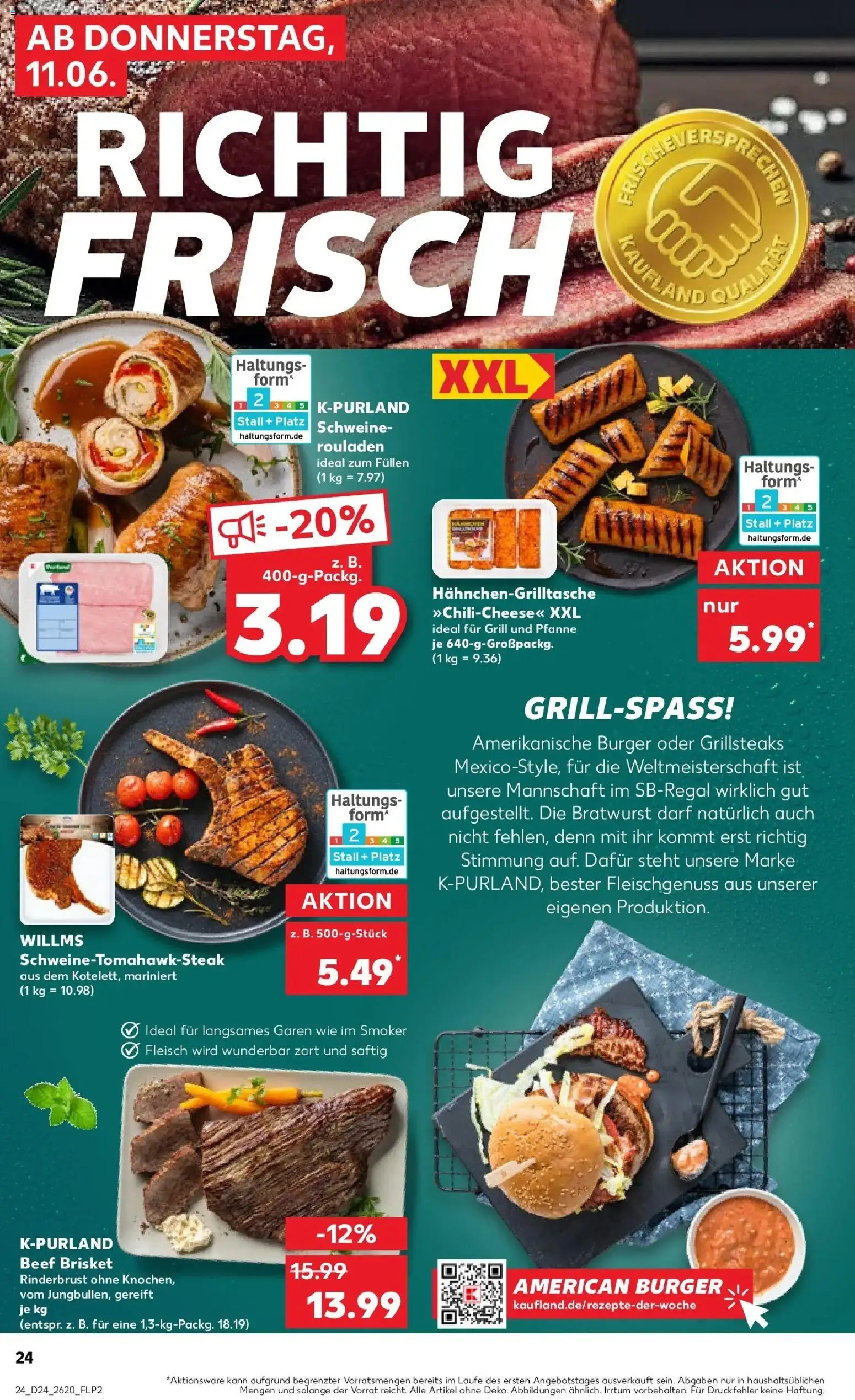 Kaufland Prospekt Berlin – gültig ab 08.06.2026 | Seite: 33 | Produkte: Grill, Bratwurst, Steak, Fleisch
