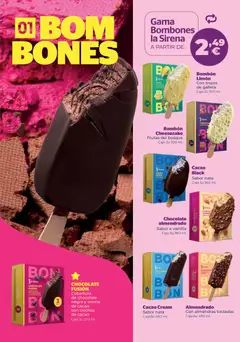 Vista previa La Sirena Catálogo de helados válido desde el 30/07/2026 | Página: 10 | Productos: Chocolate, Vainilla, Cacao, Almendras tostadas