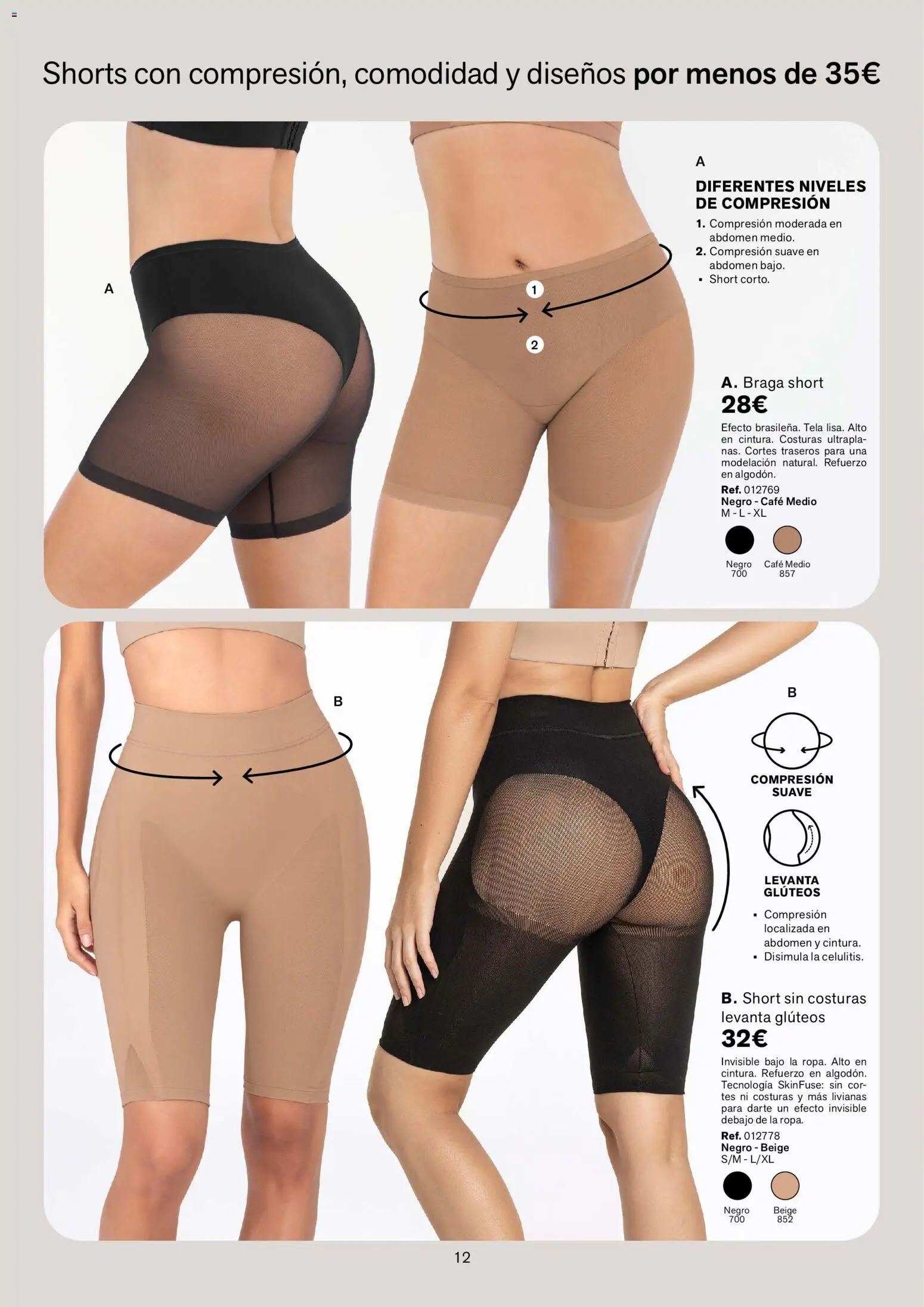 Leonisa - Catálogo Shorts │ válido desde el 01/05/2026 | Página: 12 | Productos: Café, Braga