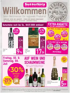 Sutterlüty Flugblatt ab 02.07.2026 gültig | Seite: 5 | Produkte: Wurst, Käse, Wein
