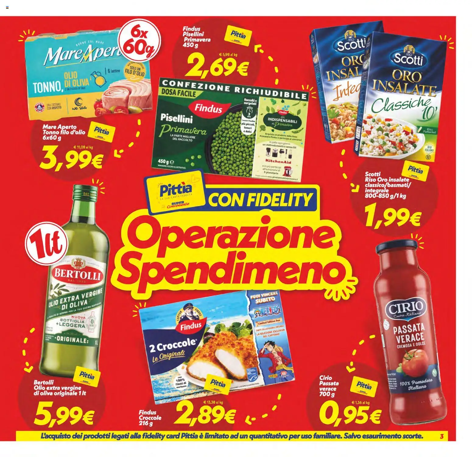 Volantino SuperConveniente del 28.04.2026 | Pagina: 3 | Prodotti: Sale, Olio, Olio extra vergine, Bottiglia