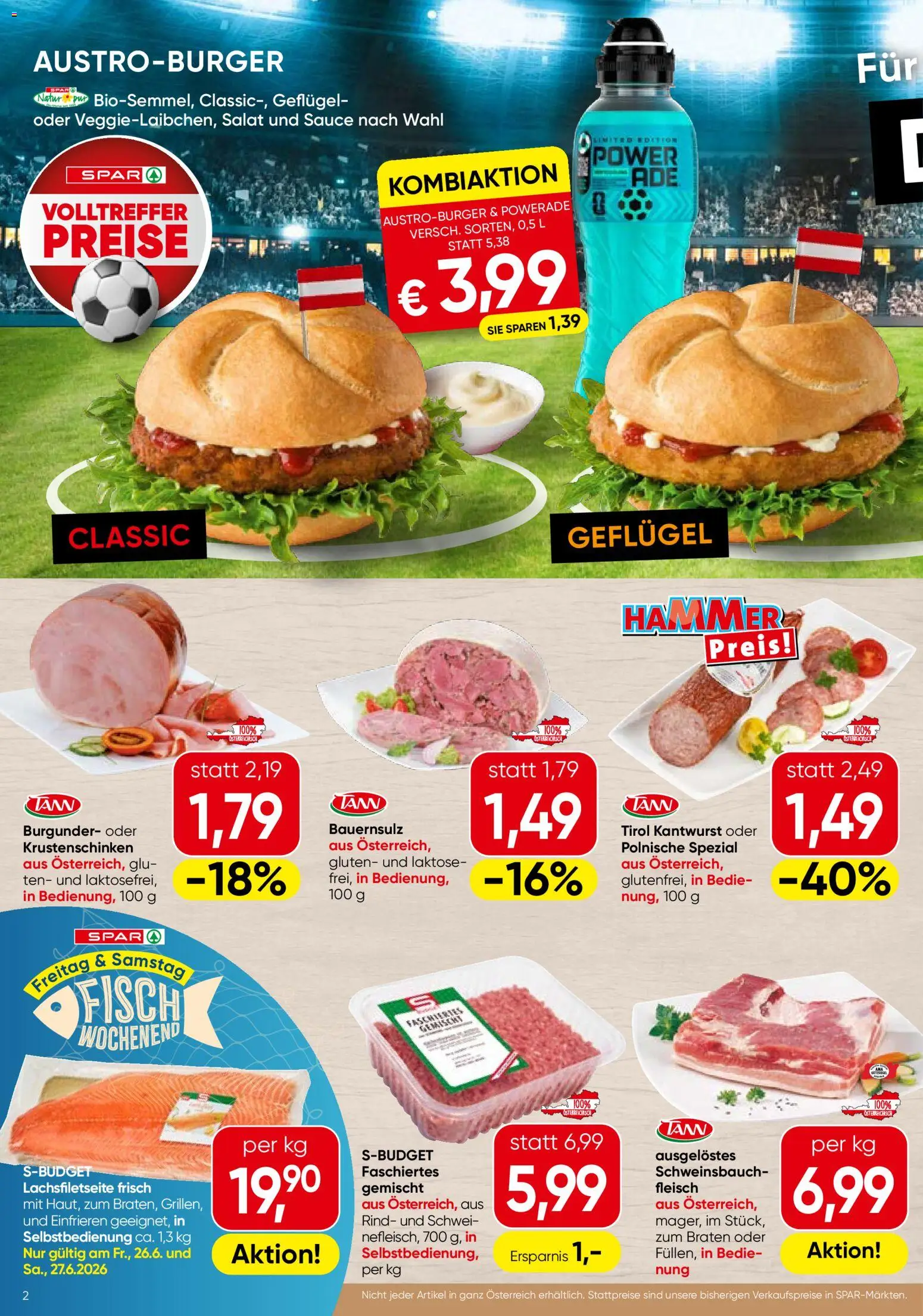 Spar Flugblatt - Steiermark gültig ab 25.06.2026 | Seite: 2 | Produkte: Salat, Fisch