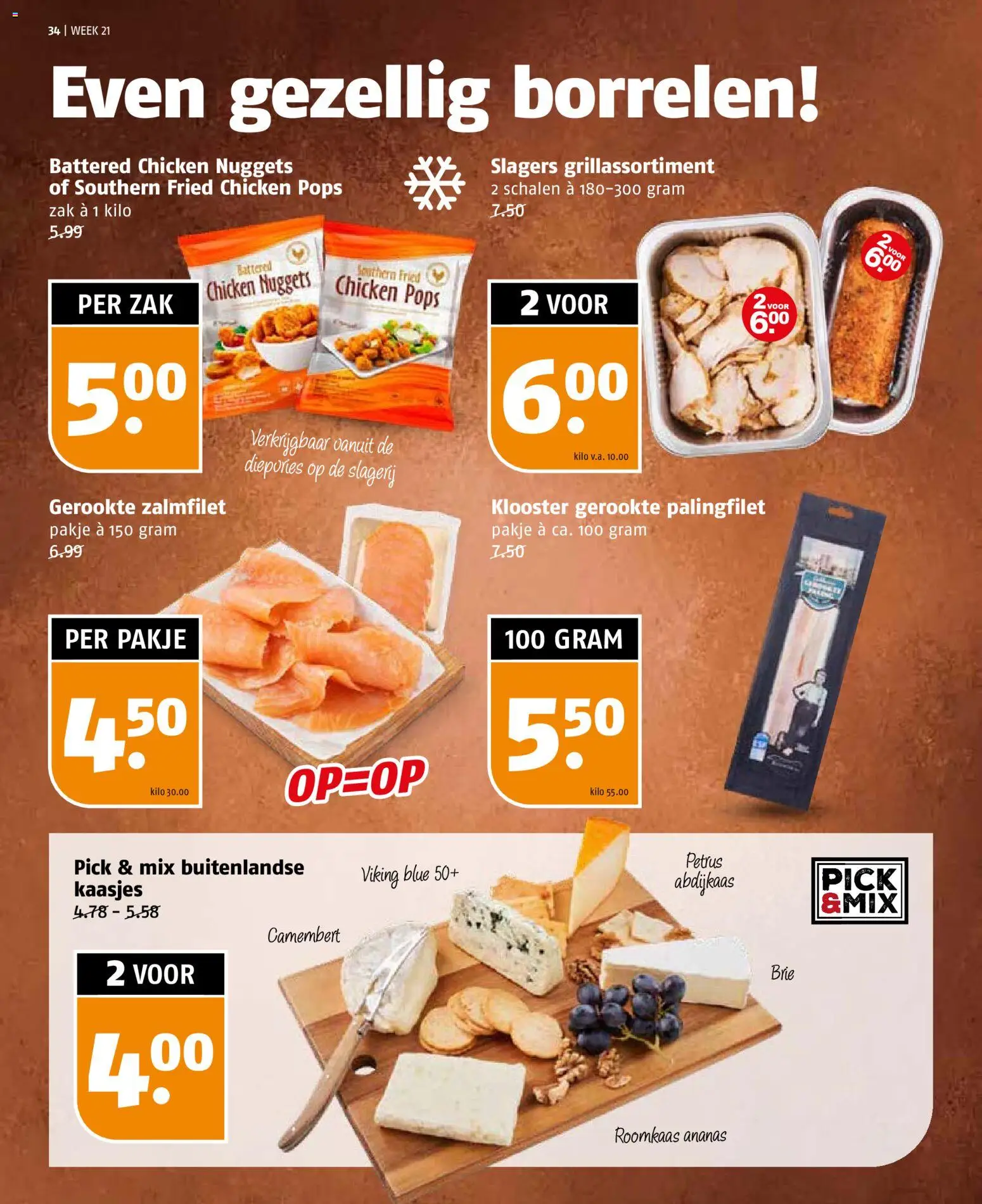 {H1} | Pagina: 34 | Producten: Brie, Roomkaas, Zak, Chicken Nuggets