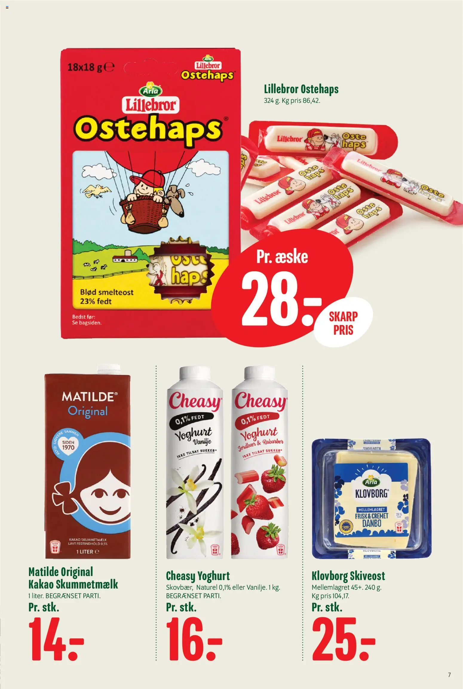 Min Købmand tilbudsavis – gyldig fra 28/08/2026 | Side: 8 | Produkter: Yoghurt, Jordbær, Skiveost, Vanilje
