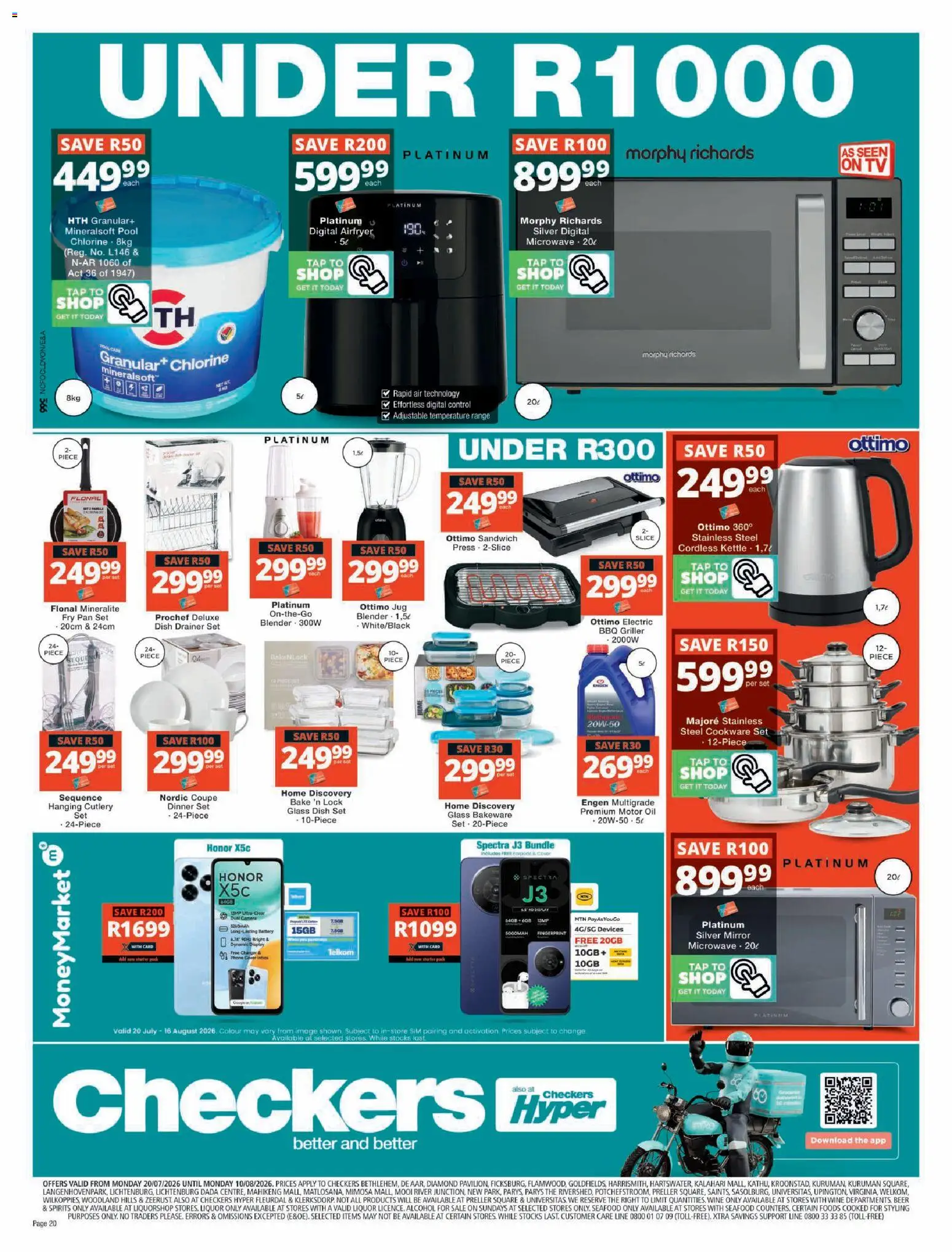 New Checkers catalogue – valid from 20/07/2026 | Page: 20 | Products: Sim, Cover, Press, Oil