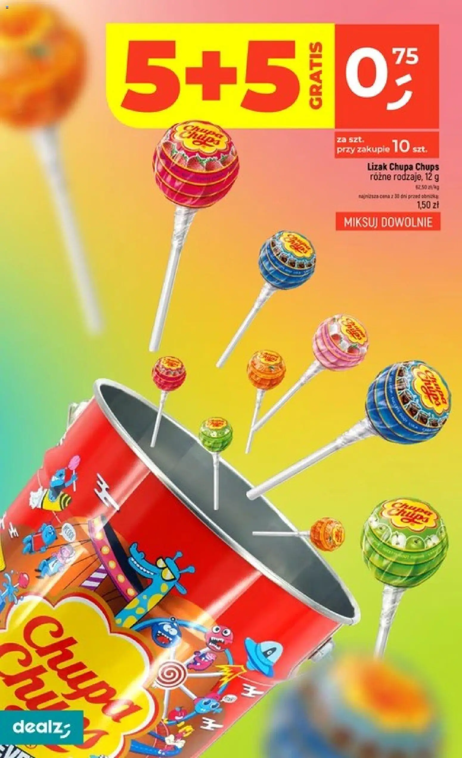 Dealz gazetka od 25.06.2026 | Strona: 18 | Produkty: Lizak Chupa Chups