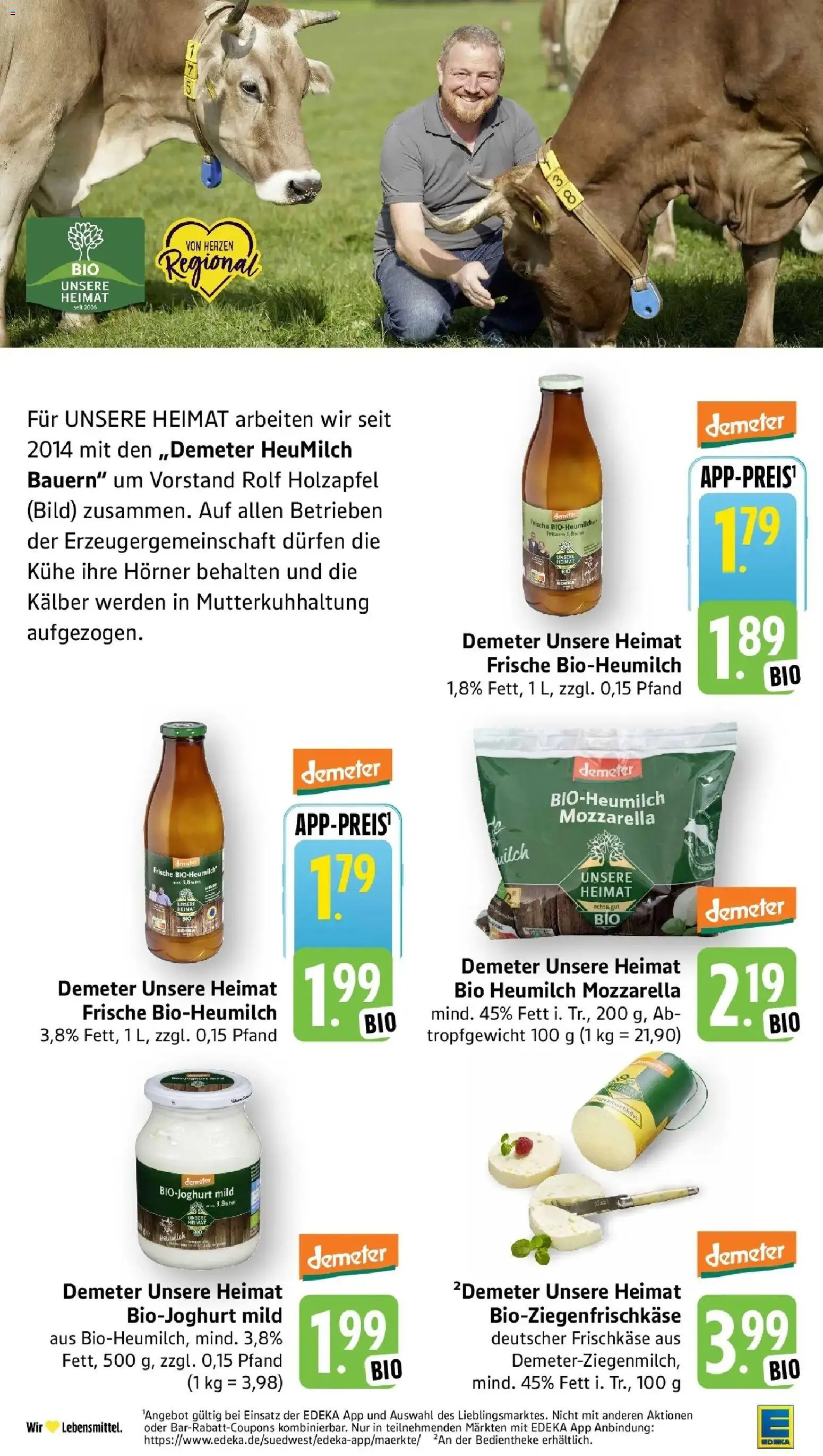 Edeka Prospekt Mühlheim / Donau (ab 21.09.2026) » Angebote Online | Seite: 20 | Produkte: Mozzarella, Frischkase