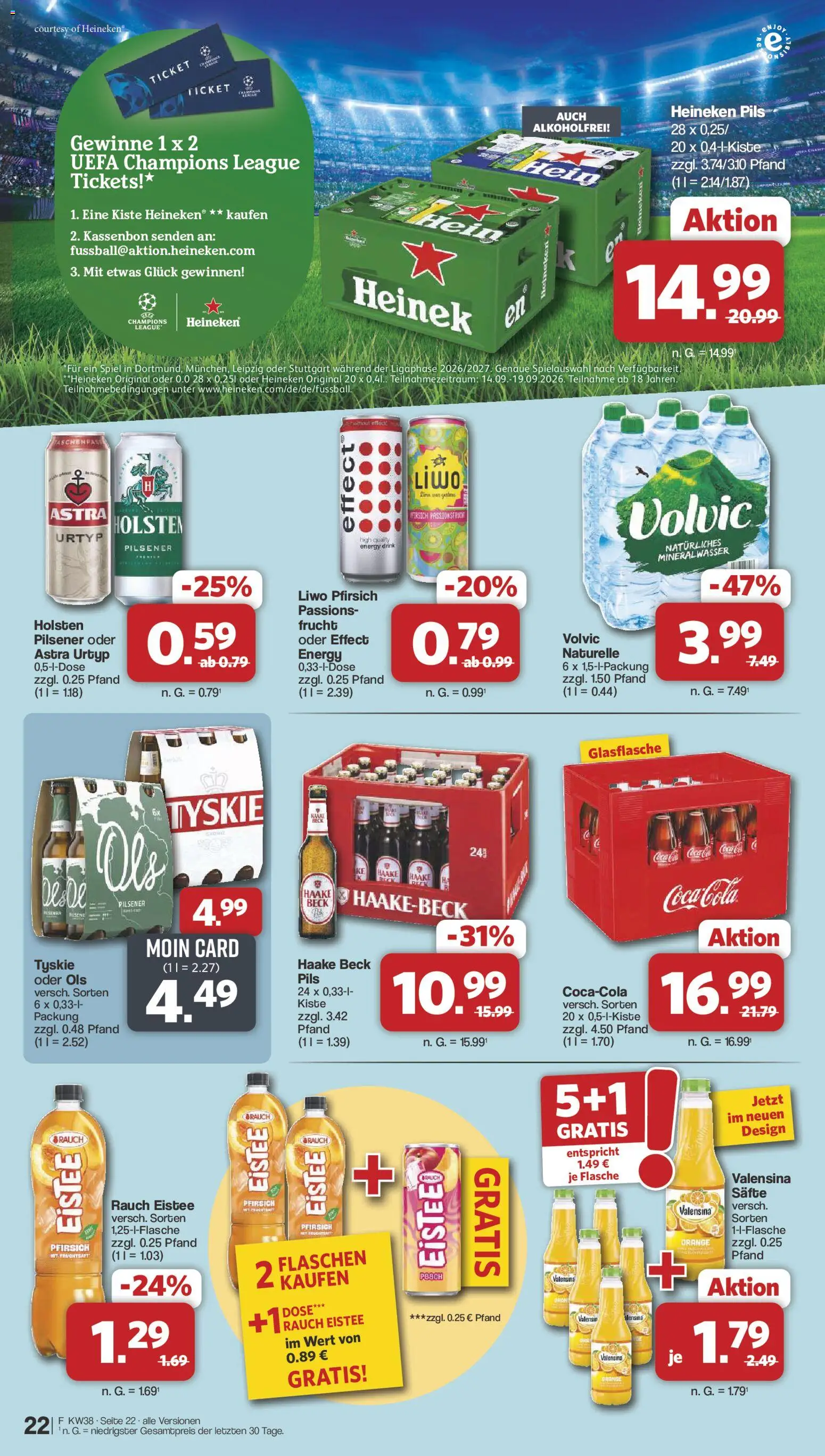 Famila Nordwest Prospekt – gültig ab 14.09.2026 | Seite: 26 | Produkte: Spiel, Holsten, Heineken, Valensina